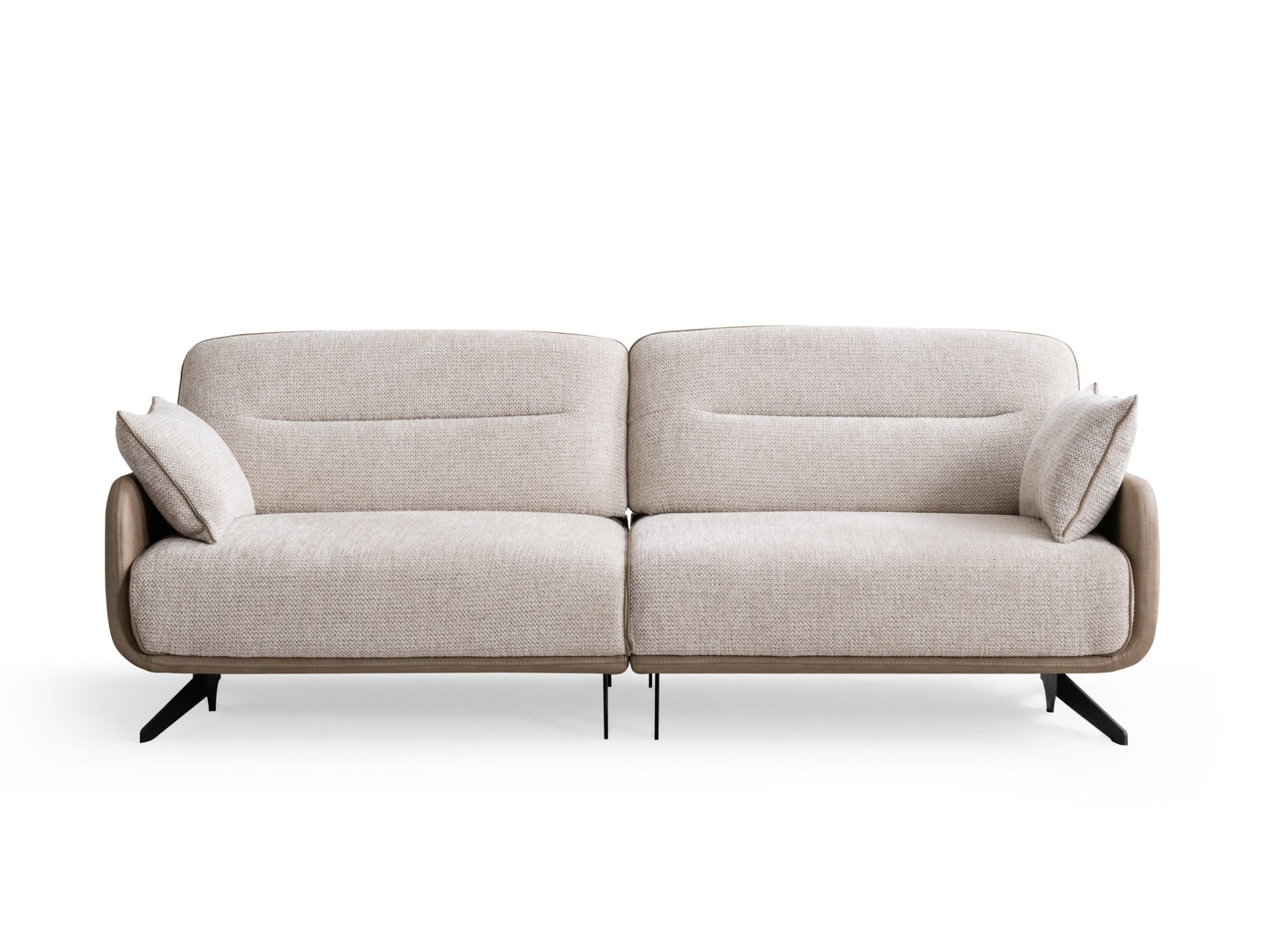 Netline Home Interior Melisa 3 Seater Sofa showing plush fabric, modern design, and comfortable seating for stylish everyday use.
