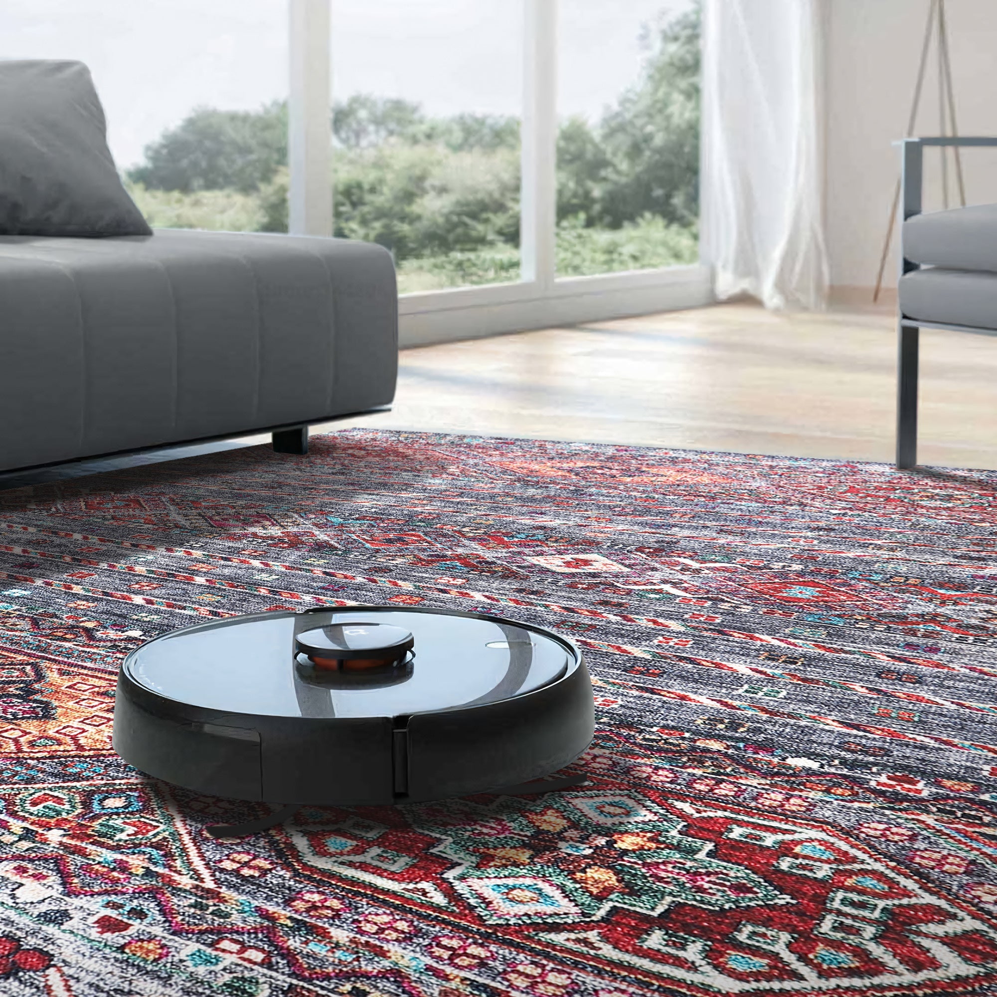 Netline Home Rugs Depot RW1002 – Machine Washable Multicolor Tribal Diamond Rug | Bohemian Kilim-Style Carpet for Living Room, Bedroom & Office