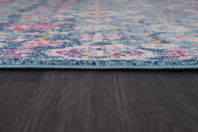 Vintage Area Rug 7654 – Navy Overdyed Floral