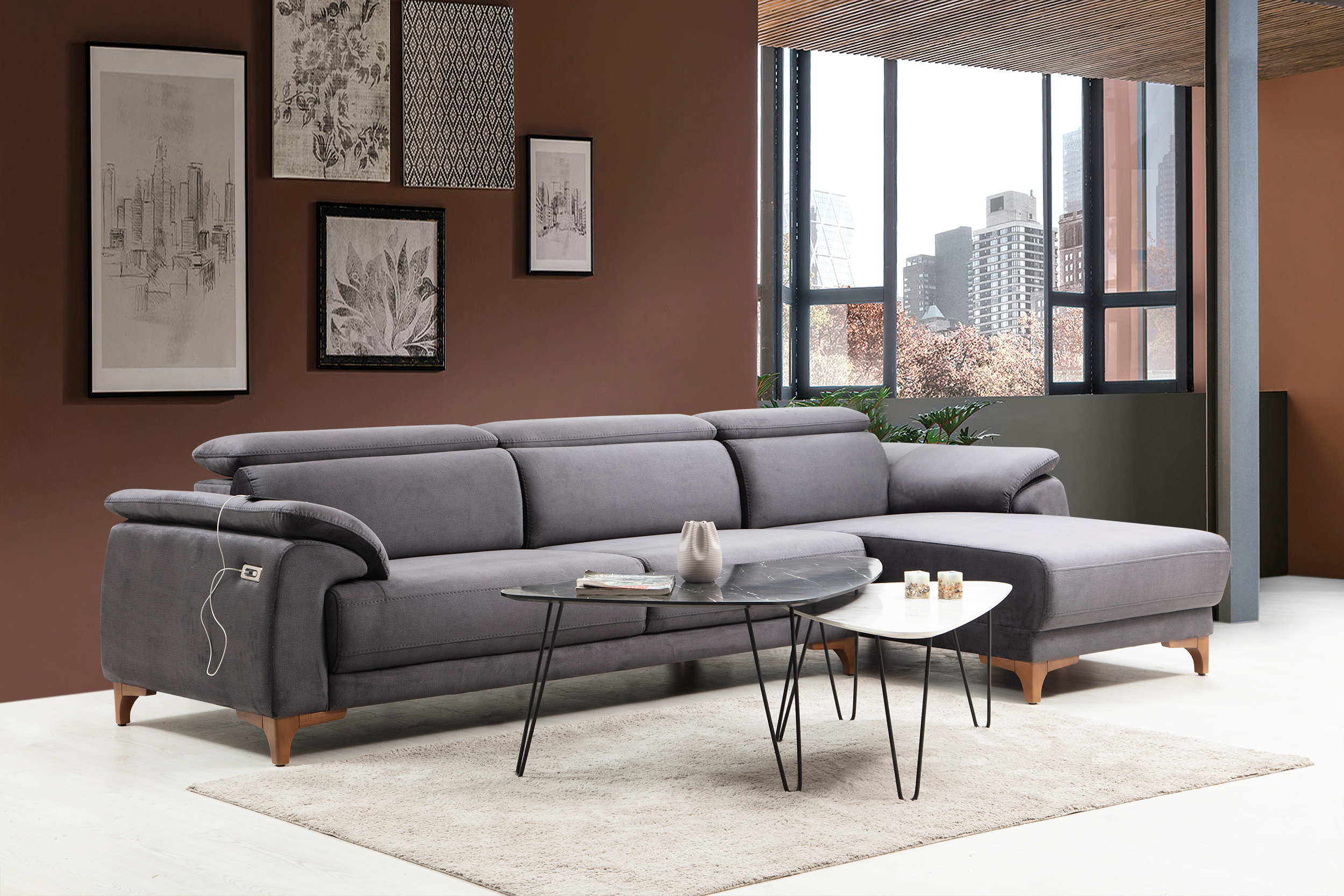 Netline Home Oscar Relax Mini L Corner Sofa