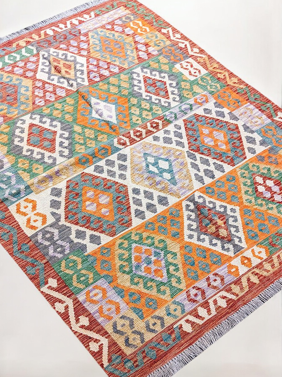 Maimana Afghanistan Kilim Rug - 173 x 132 cm
