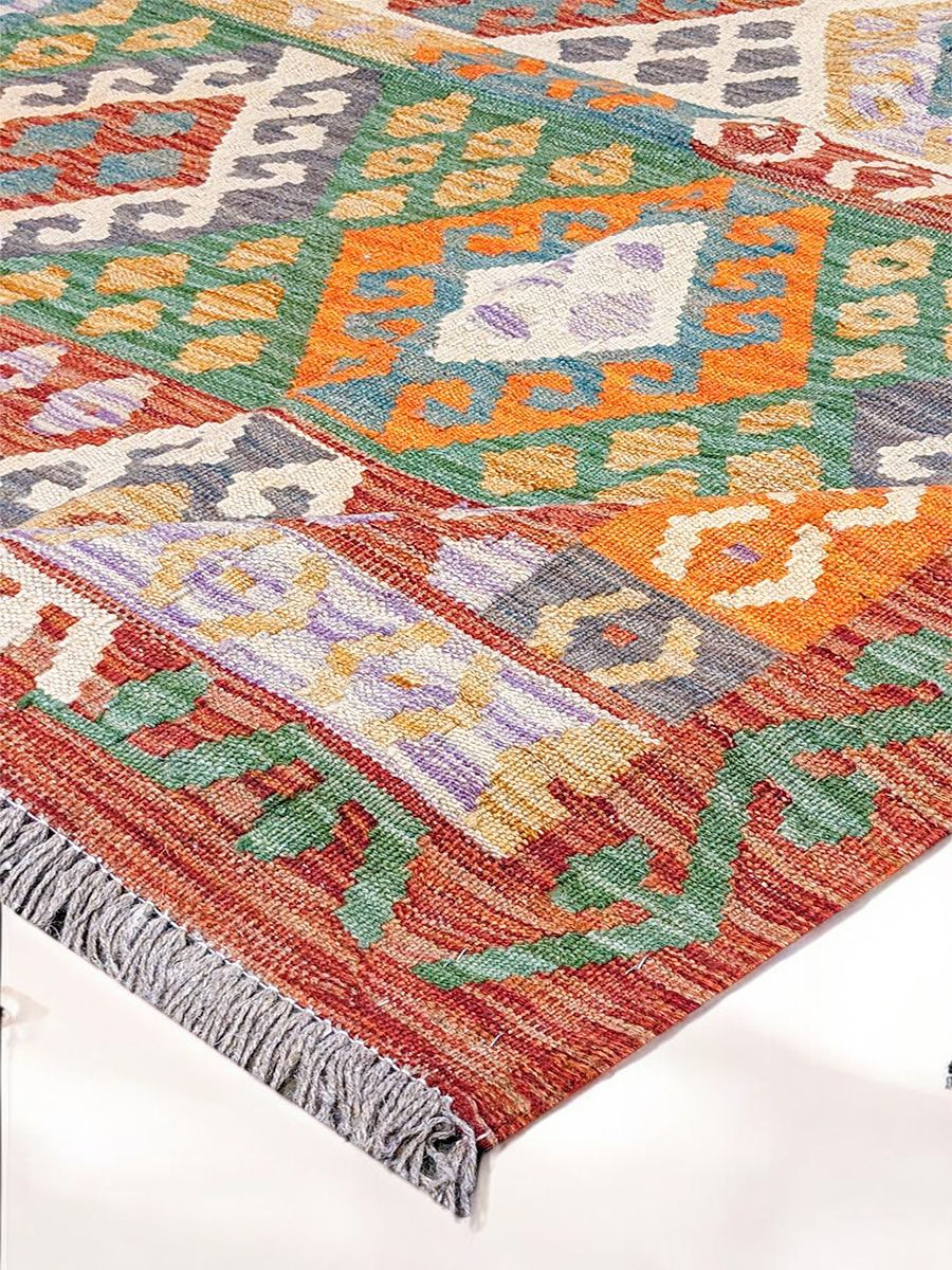 Maimana Afghanistan Kilim Rug - 173 x 132 cm