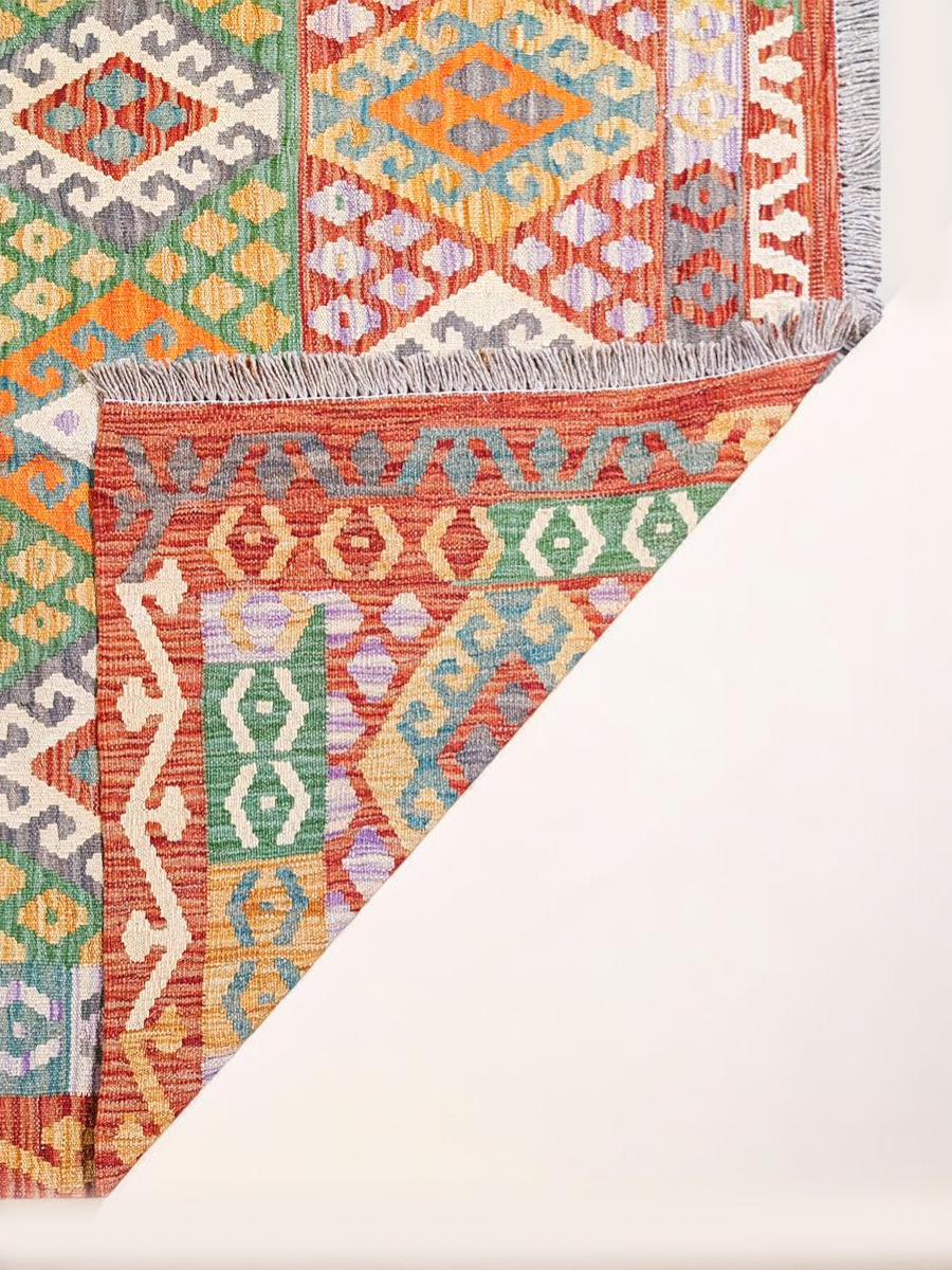 Maimana Afghanistan Kilim Rug - 173 x 132 cm