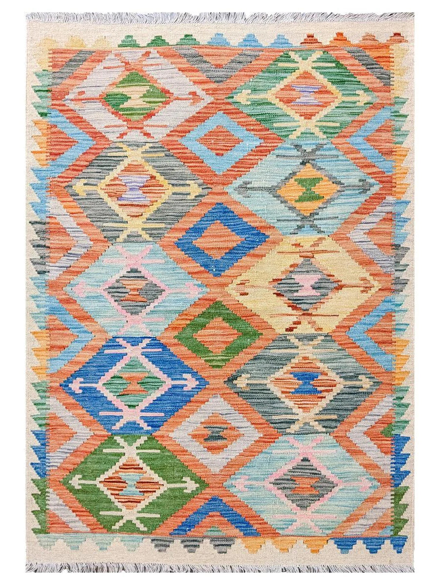 Maimana Afghanistan Kilim Rug - 147 x 99 cm