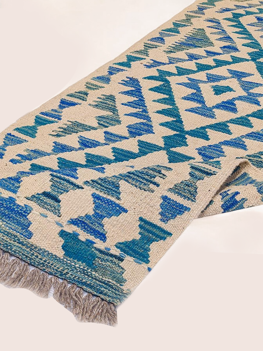 Maimana Afghanistan Kilim Rug - 150 x 51 cm