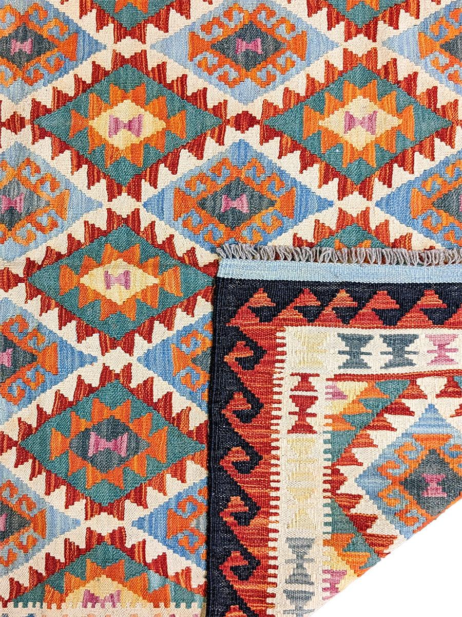 Maimana Afghanistan Kilim Rug - 196 x 152 cm