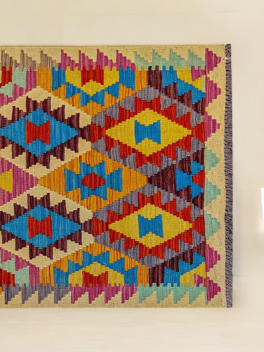 Maimana Afghanistan Kilim Rug - 290 x 79 cm