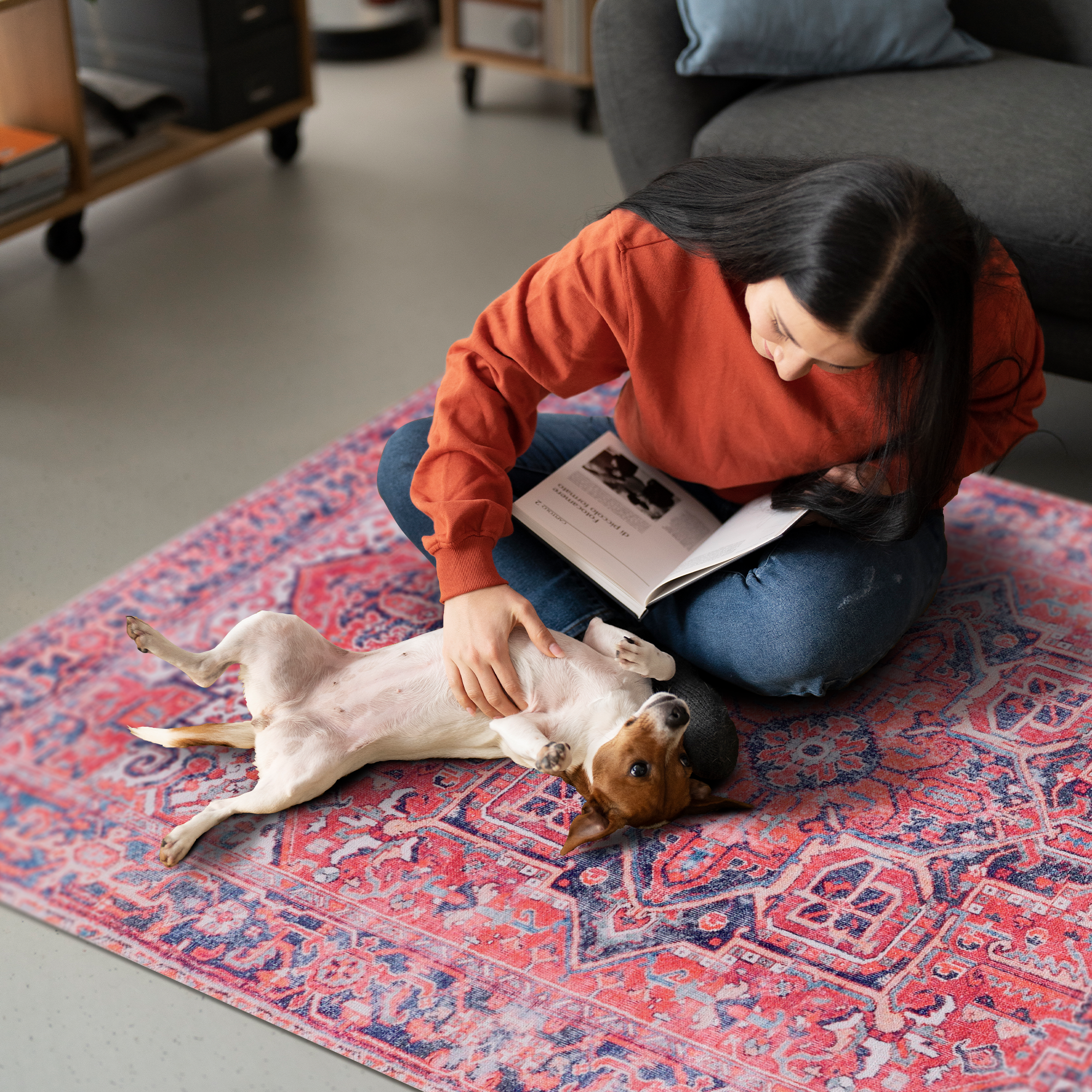 Netline Home Rugs Depot Traditional Medallion Washable Rug Design NL1001