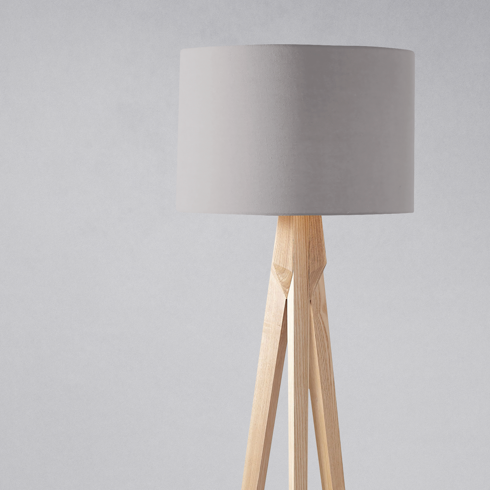 Plain Grey Cloud Lampshade – Ceiling & Table Compatible