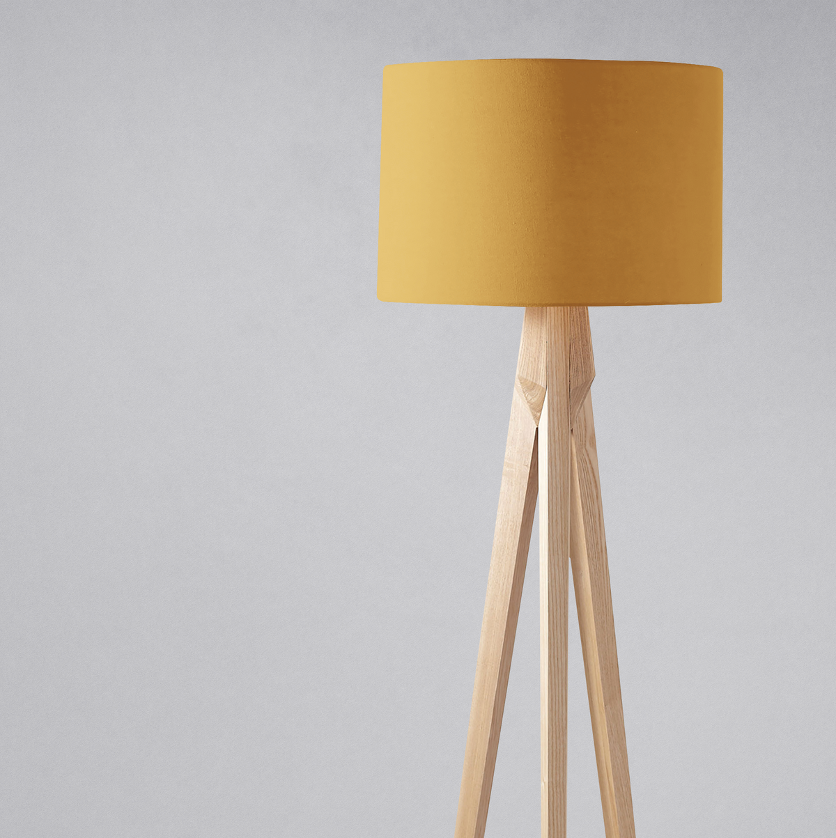 Plain Mustard Lampshade – Ceiling & Table Compatible