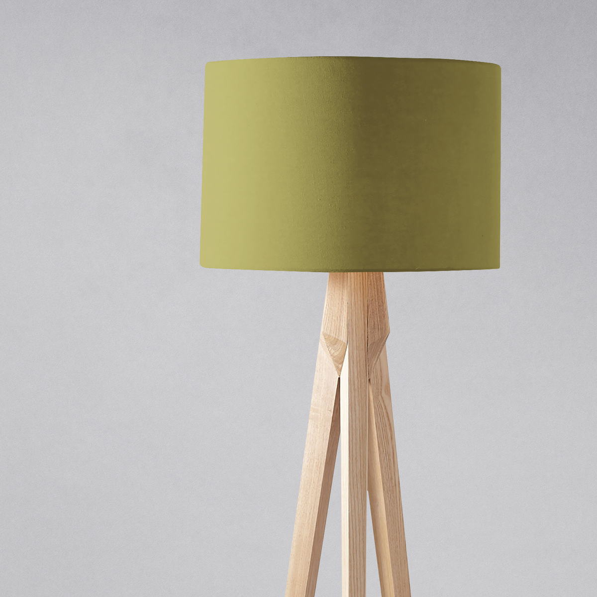 Plain Olive Green Lampshade – Ceiling & Table Compatible