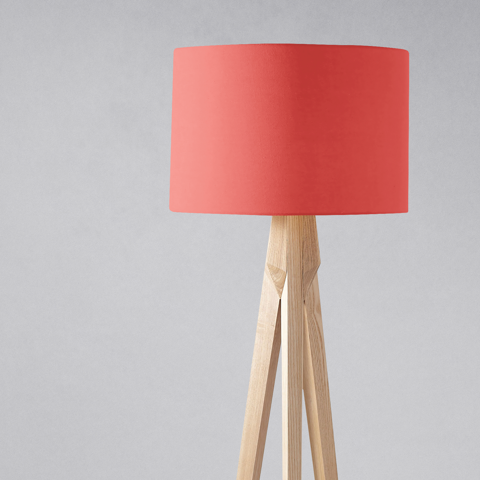 Plain Salmon Pink Lampshade – Ceiling & Table Compatible