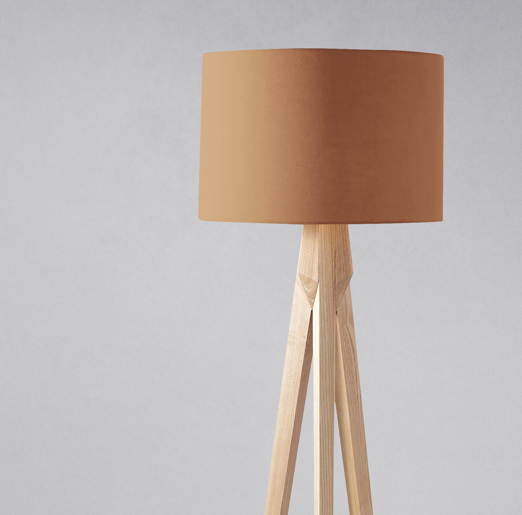 Plain Toffee Lampshade – Ceiling & Table Compatible