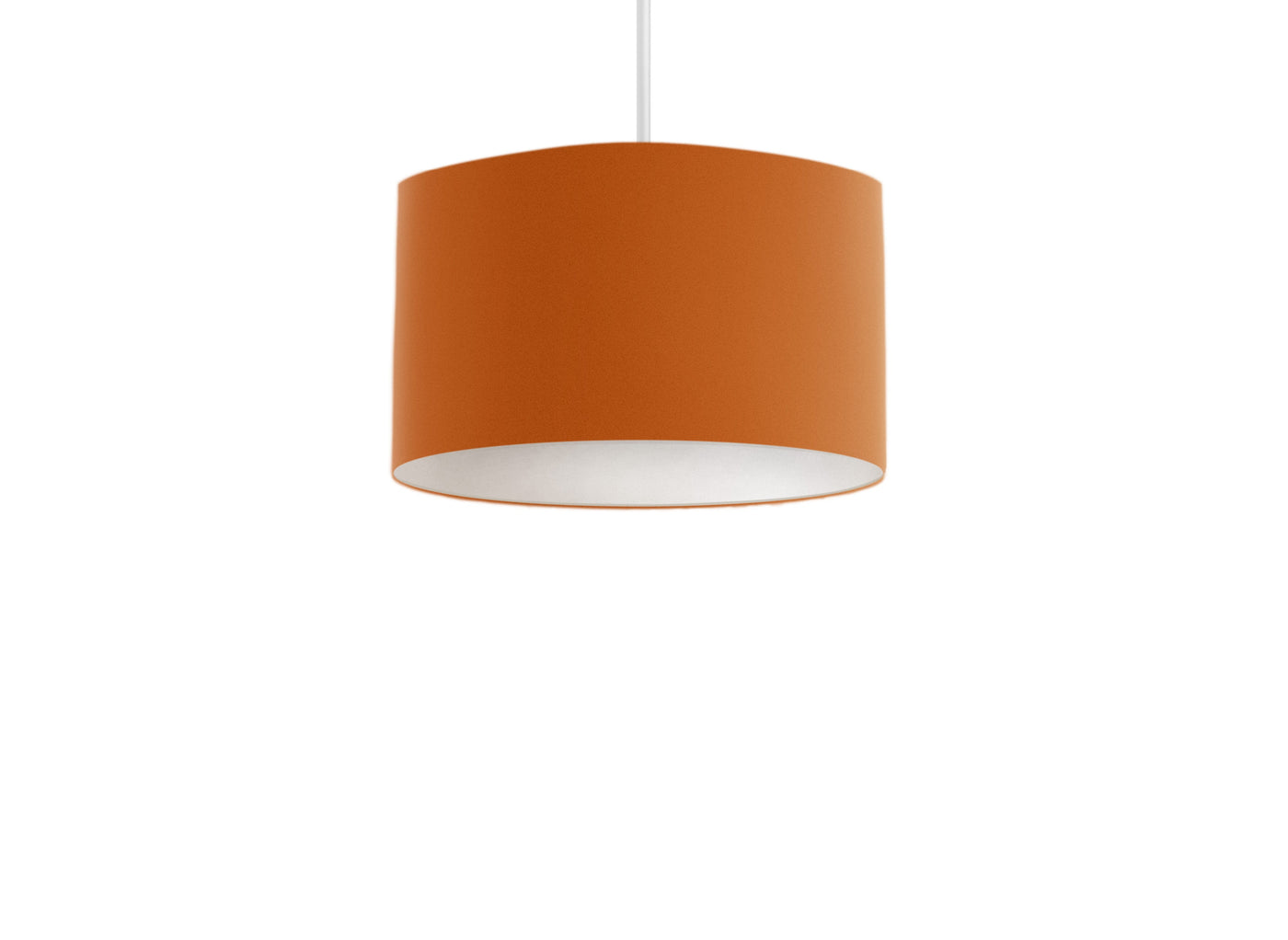 Plain Burnt Orange Lampshade – Handmade UK Ceiling or Table Lampshade – Made to Order – Ceiling & Table Compatible
