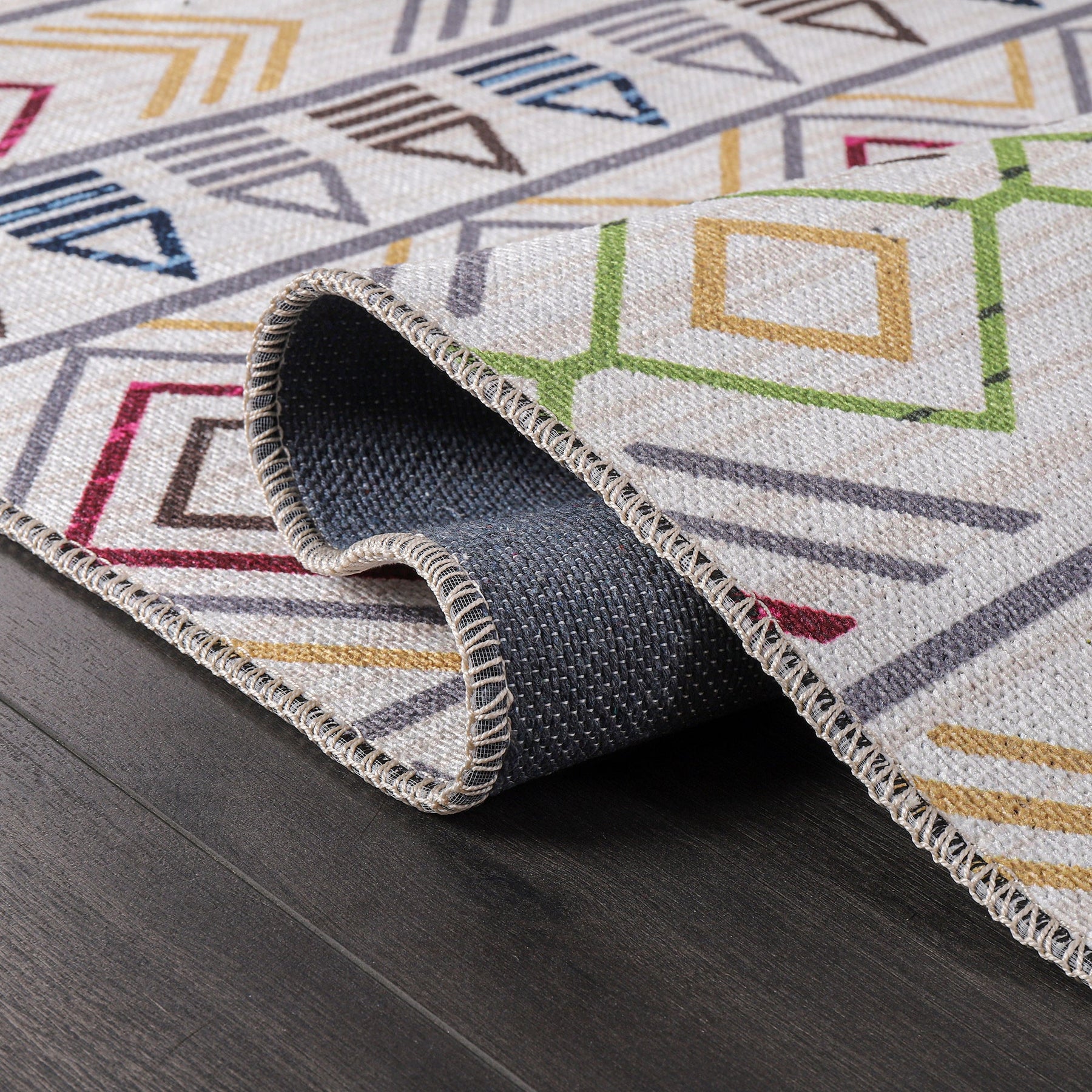 RW1005A washable chenille area rug