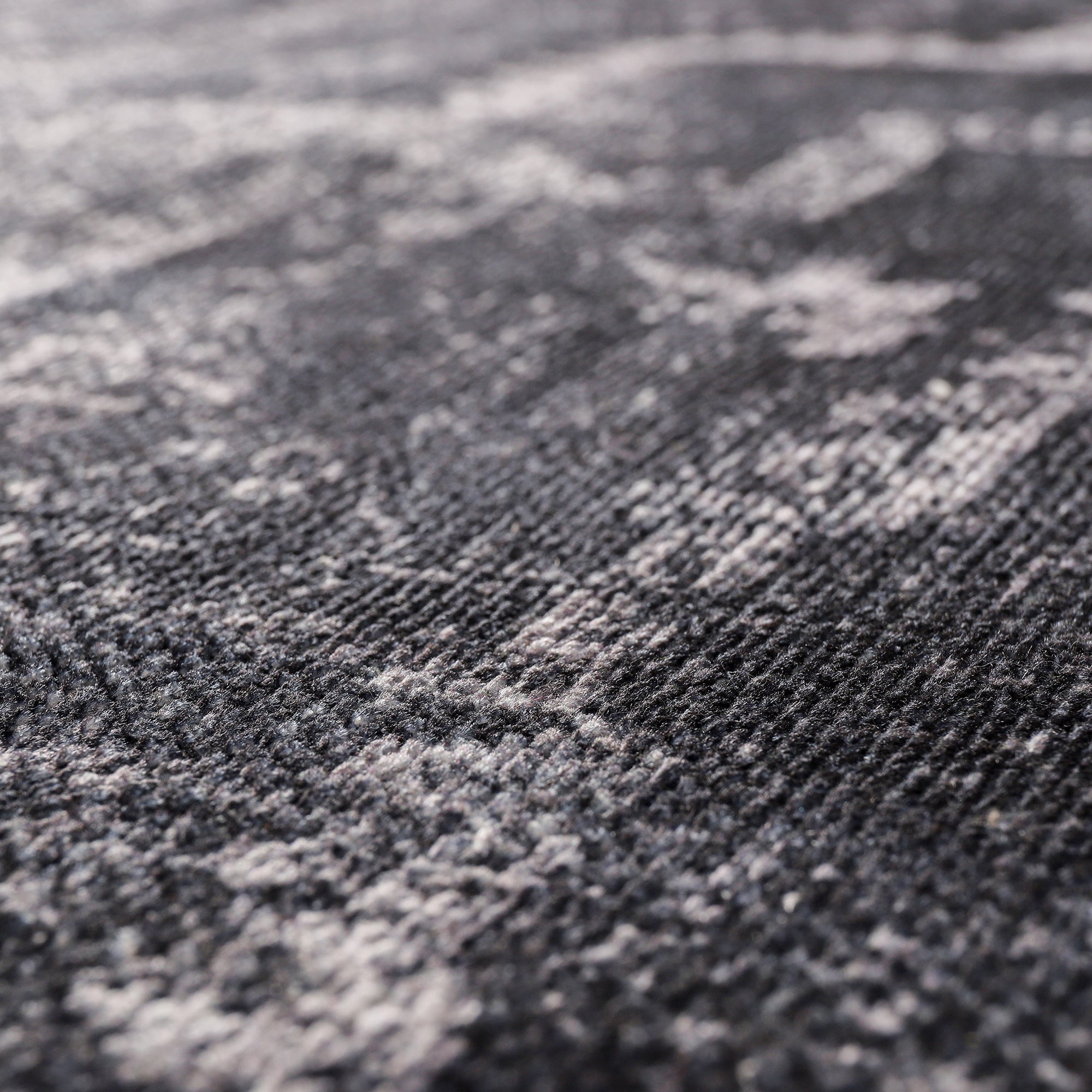 Netline Home Rugs Depot RW1007 – Machine Washable Distressed Black Rug | Modern Vintage Medallion Carpet for Living Room, Bedroom & Office