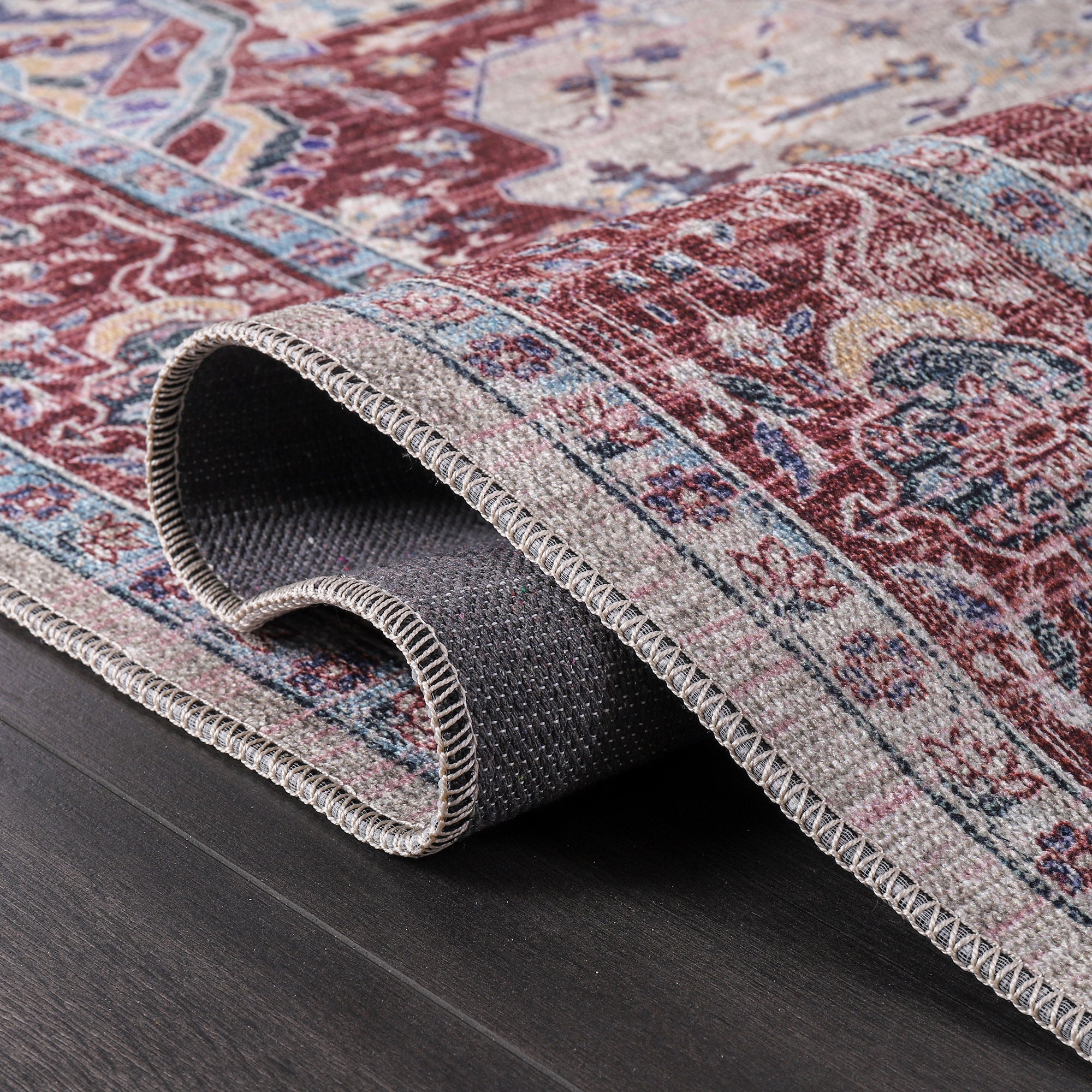 Netline Home Rugs Depot RW1008 – Machine Washable Persian Medallion Rug | Traditional Oriental Vintage Carpet for Living Room, Bedroom & Dining