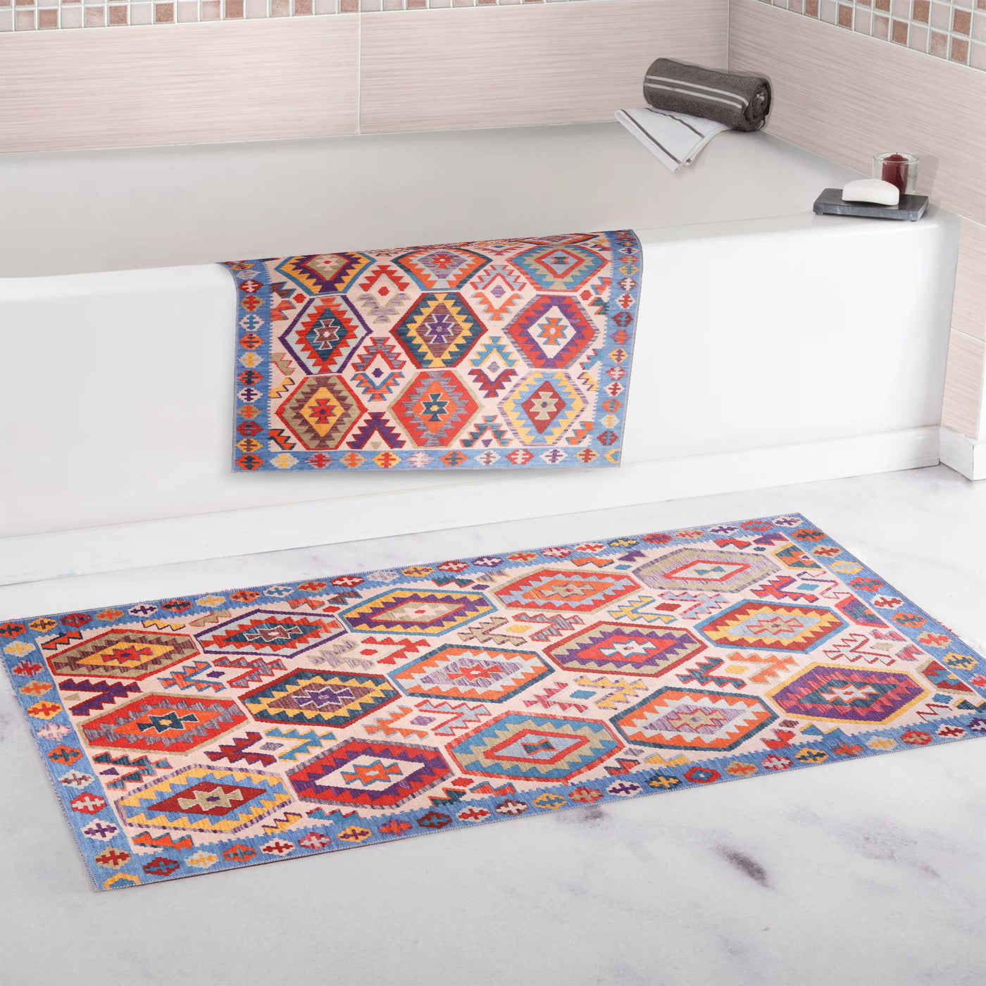 RW1315 washable chenille area rug, doormat