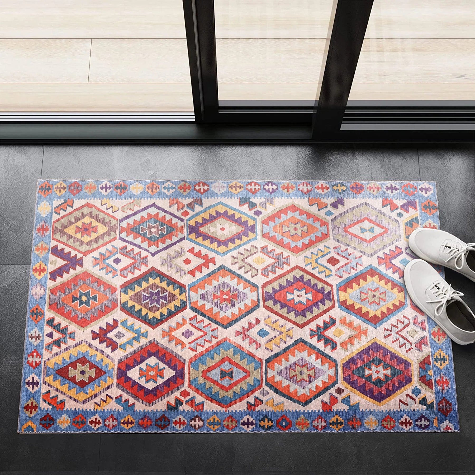 RW1315 washable chenille area rug, doormat
