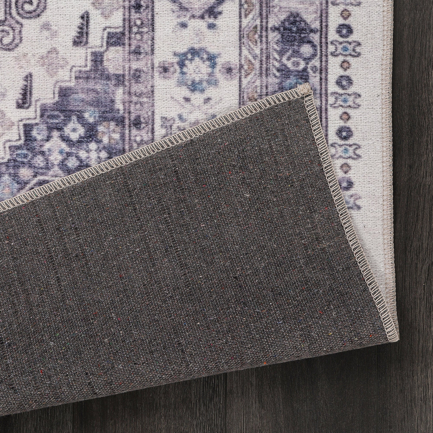 RW2001 washable chenille rug texture and pattern detail