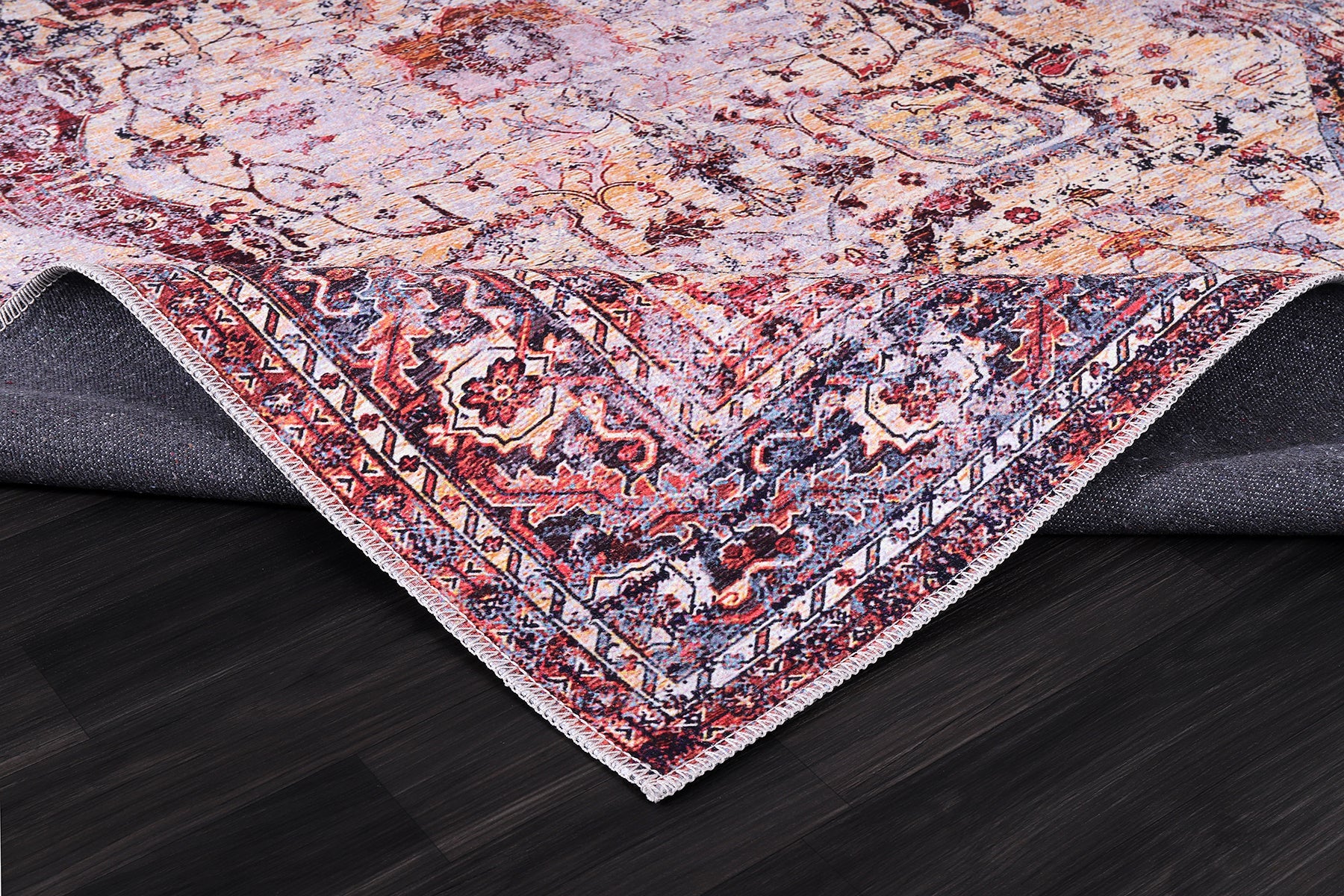 RW2160 washable chenille rug texture and pattern detail