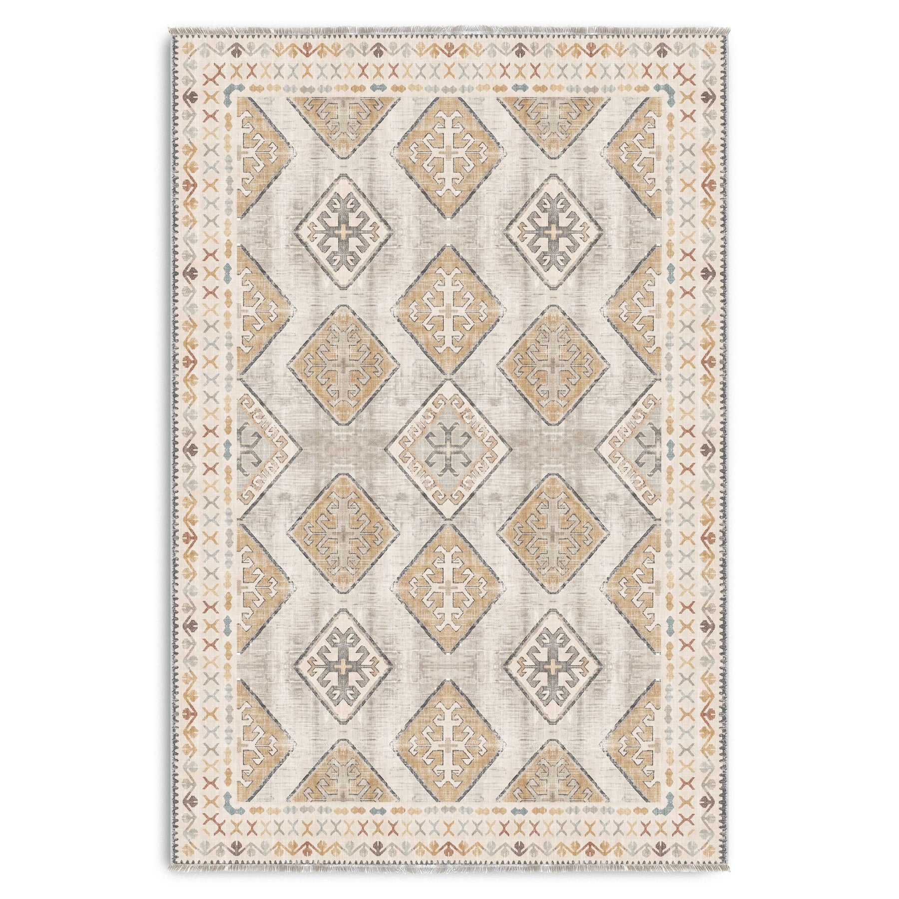 RW3048 washable chenille area rug viewed from above