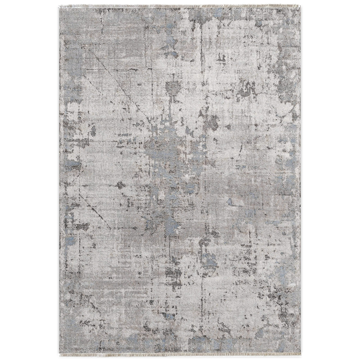 RW7009 washable chenille area rug viewed from above
