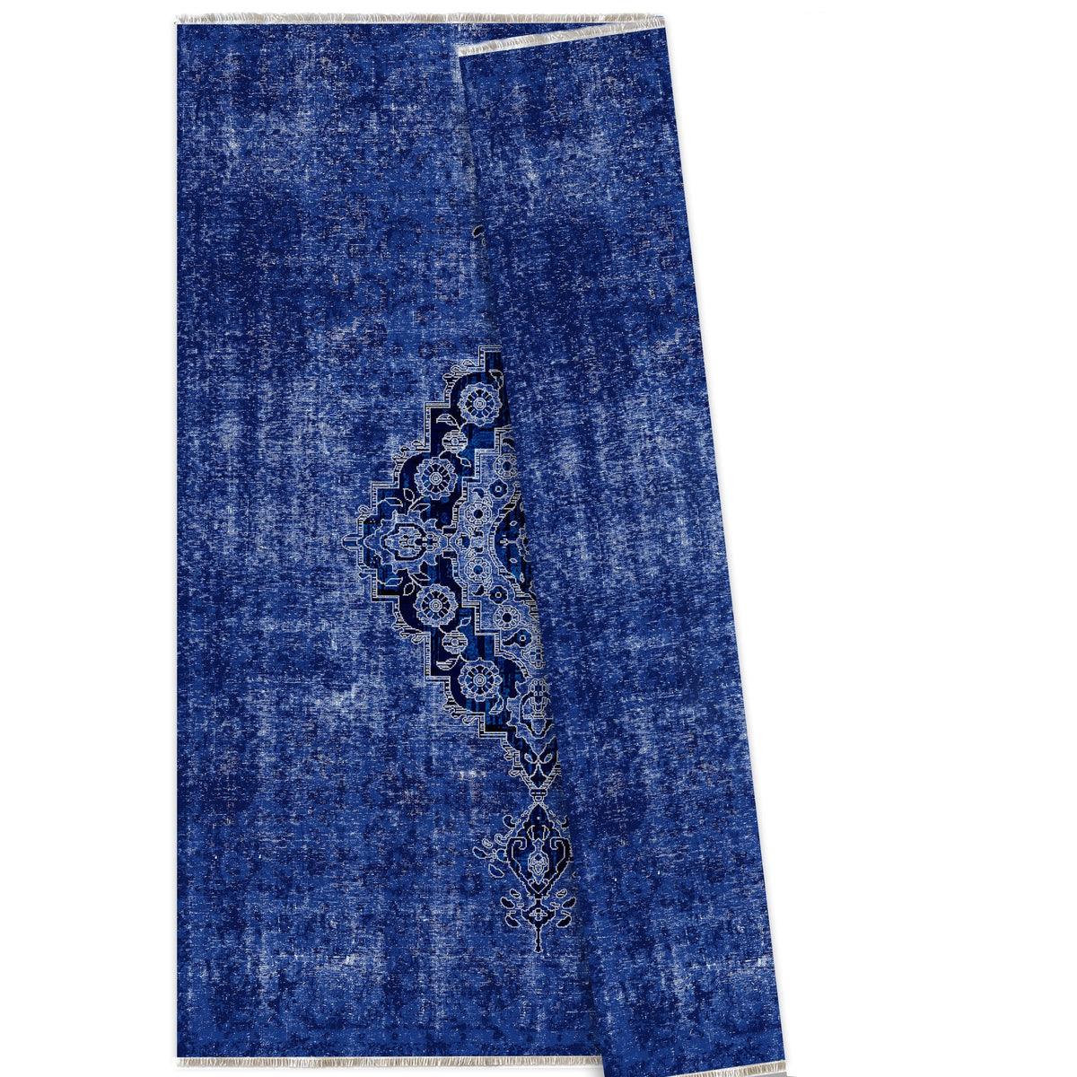 RW7018 washable chenille area rug viewed from above