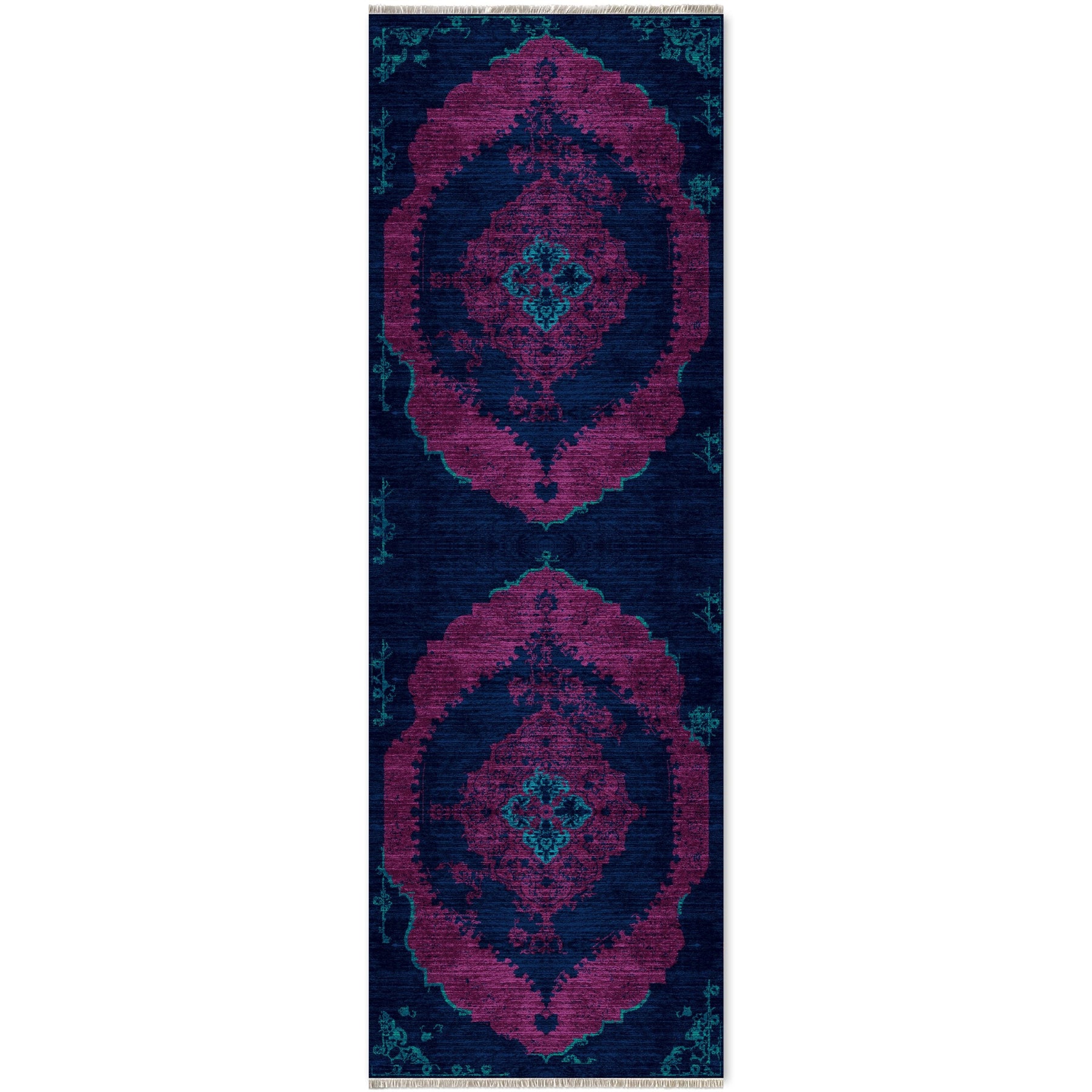 RW7029 washable chenille area rug viewed from above