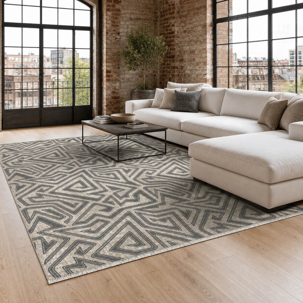 RW7038 washable chenille area rug