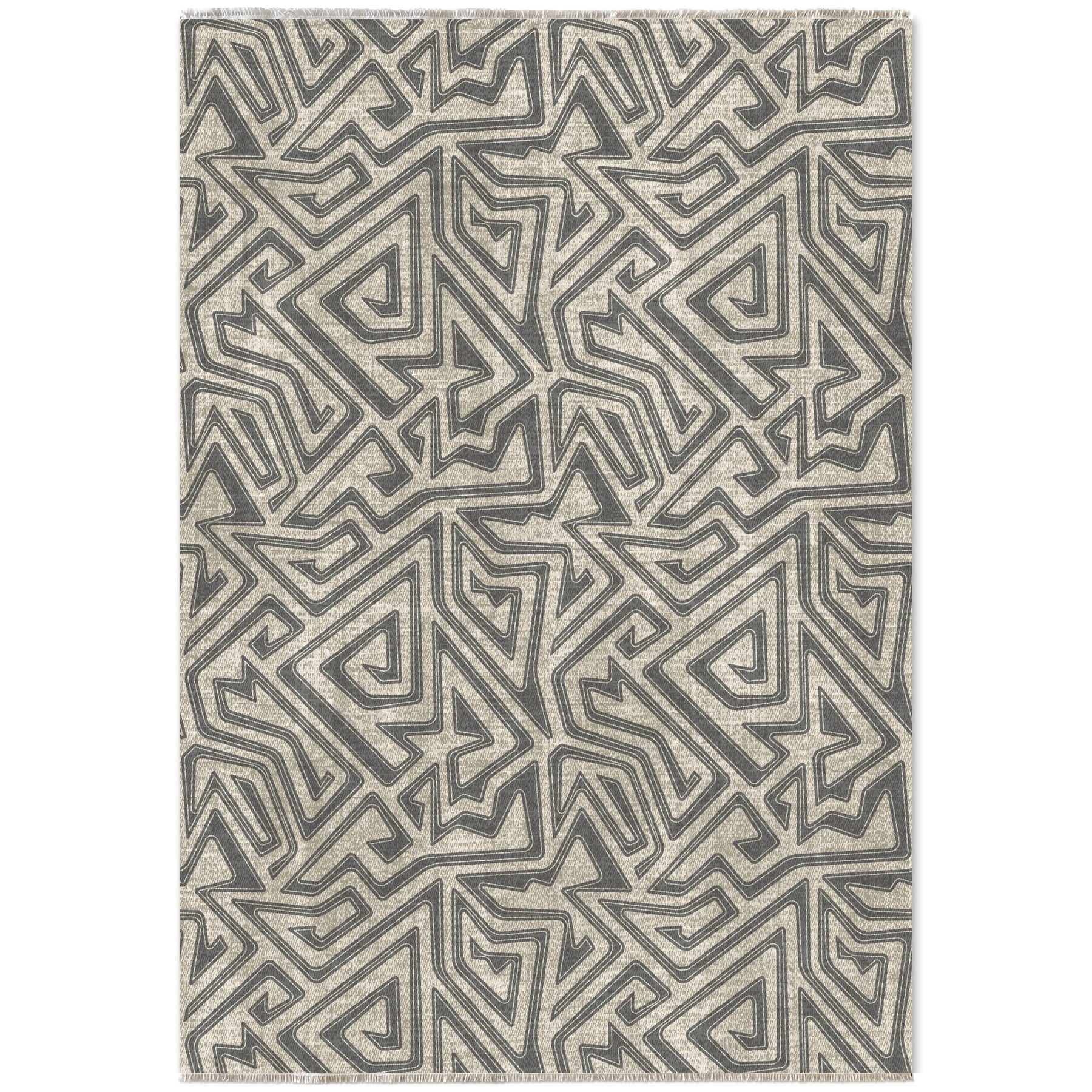 RW7038 washable chenille area rug viewed from above