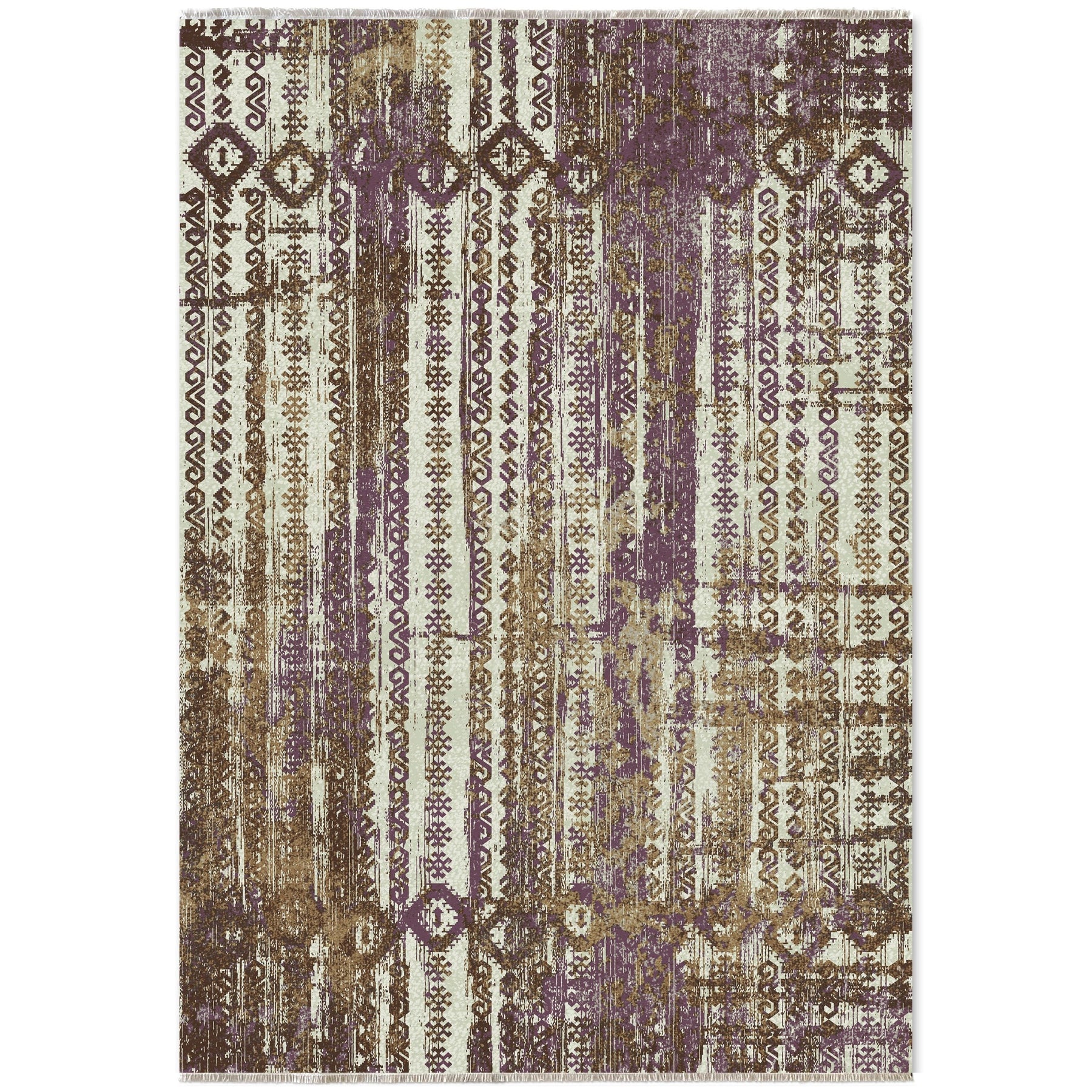 RW7041 washable chenille area rug viewed from above