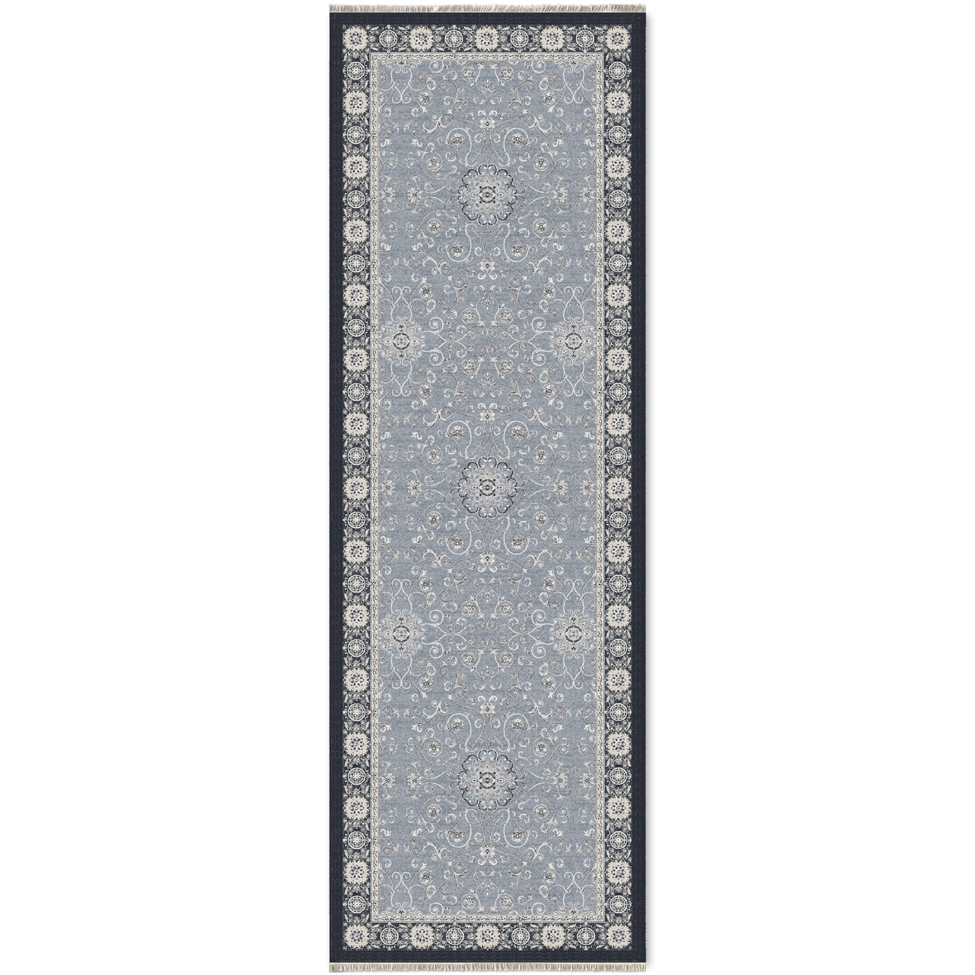RW7043 washable chenille area rug viewed from above