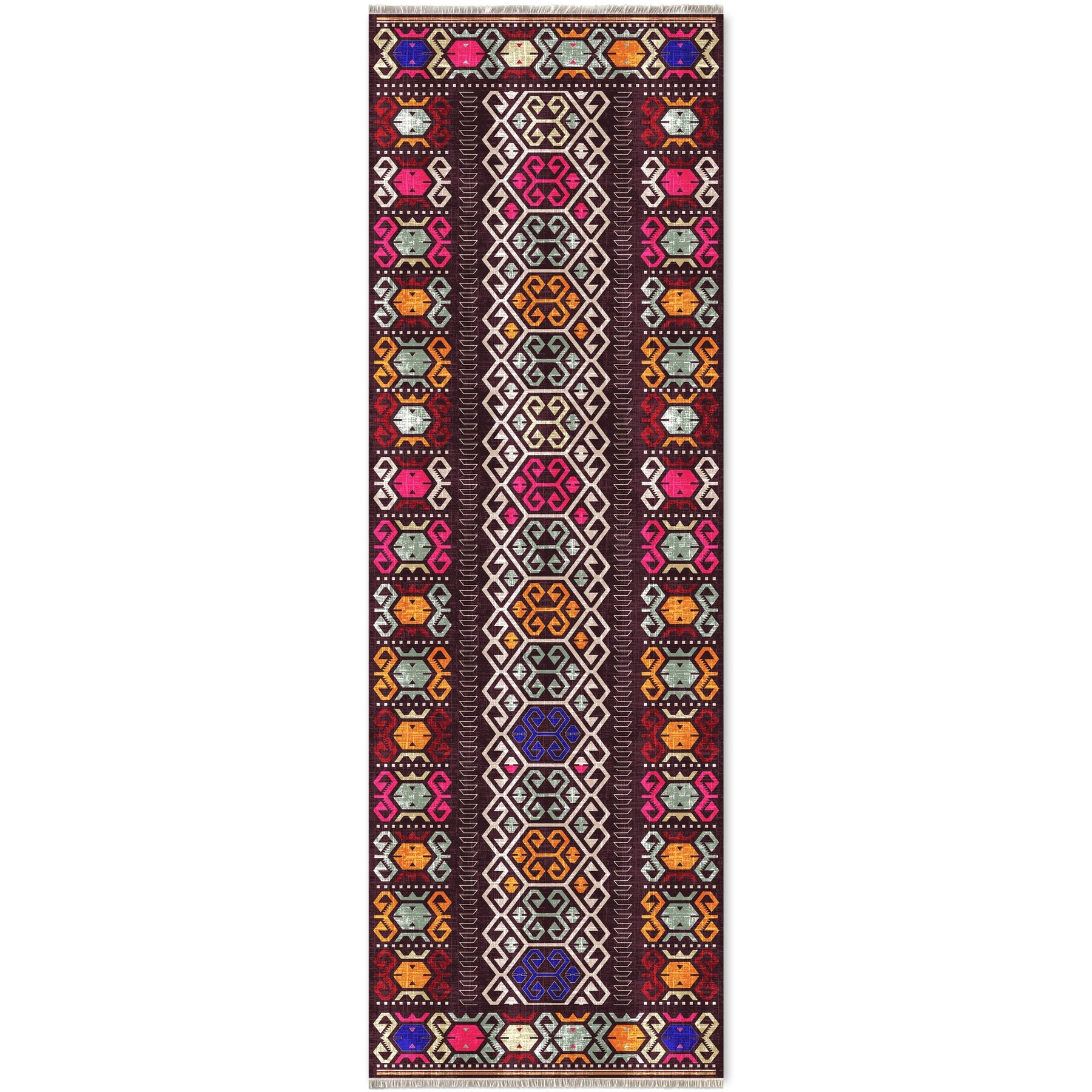RW7050 washable chenille area rug viewed from above