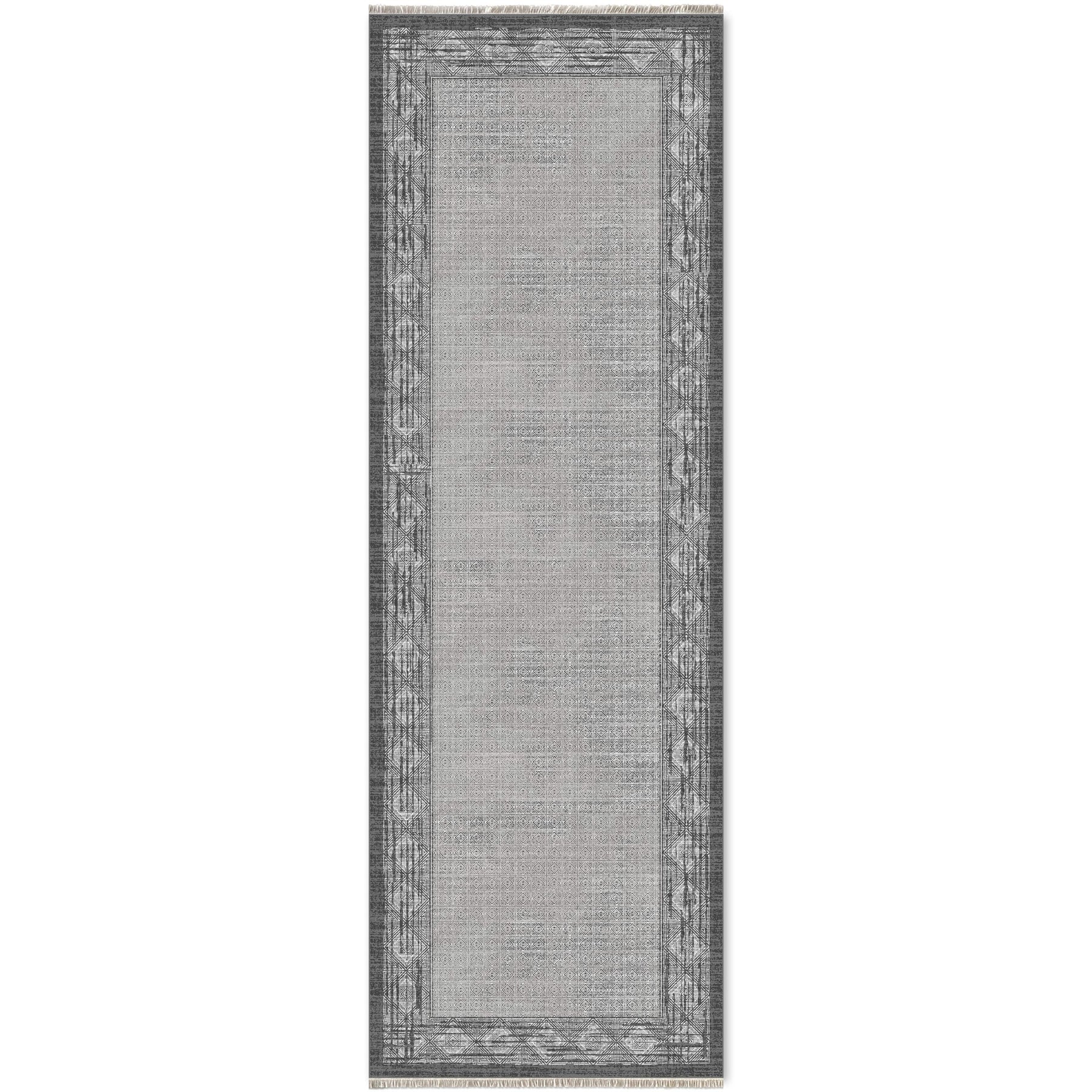 RW7053 washable chenille area rug viewed from above