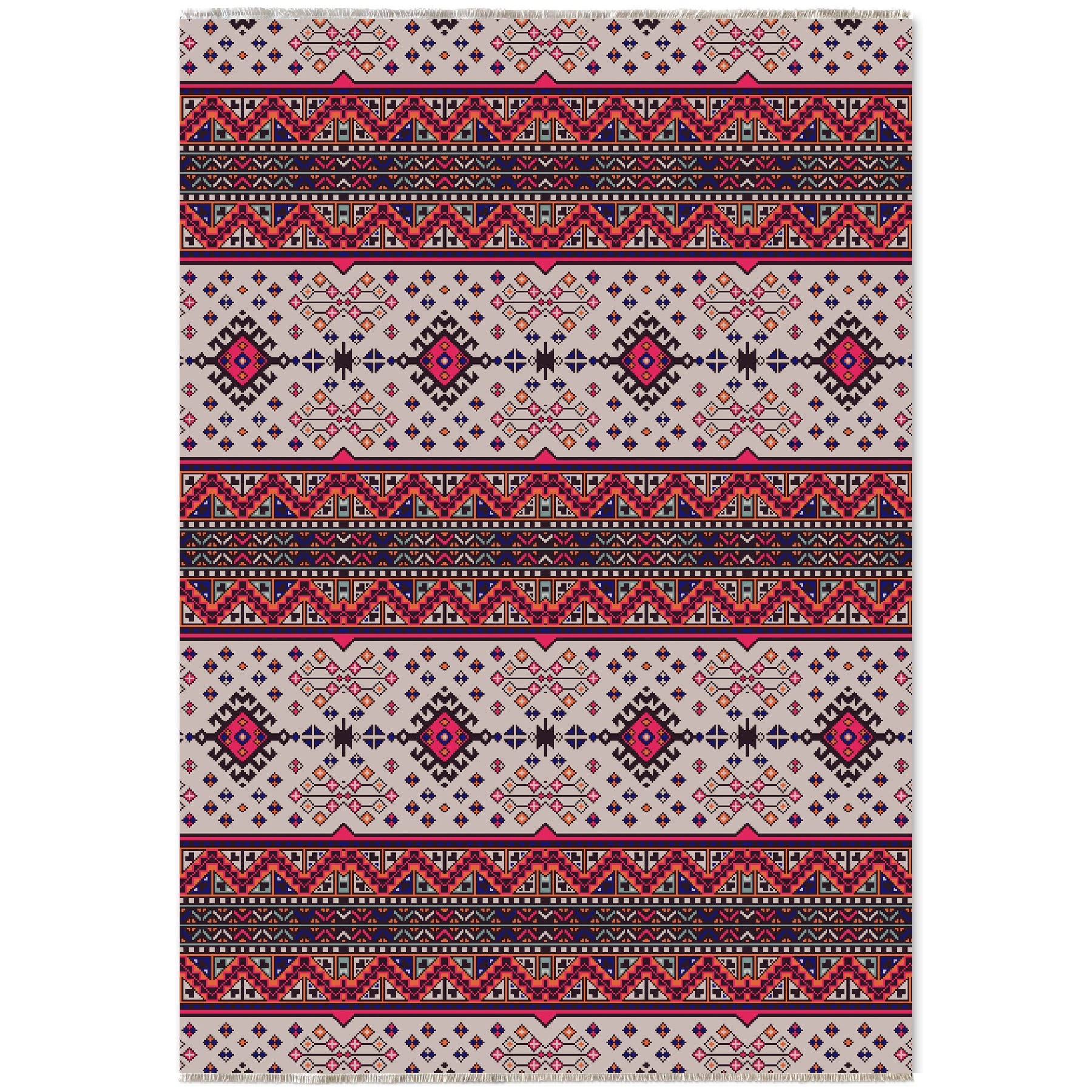 RW7060 washable chenille area rug viewed from above
