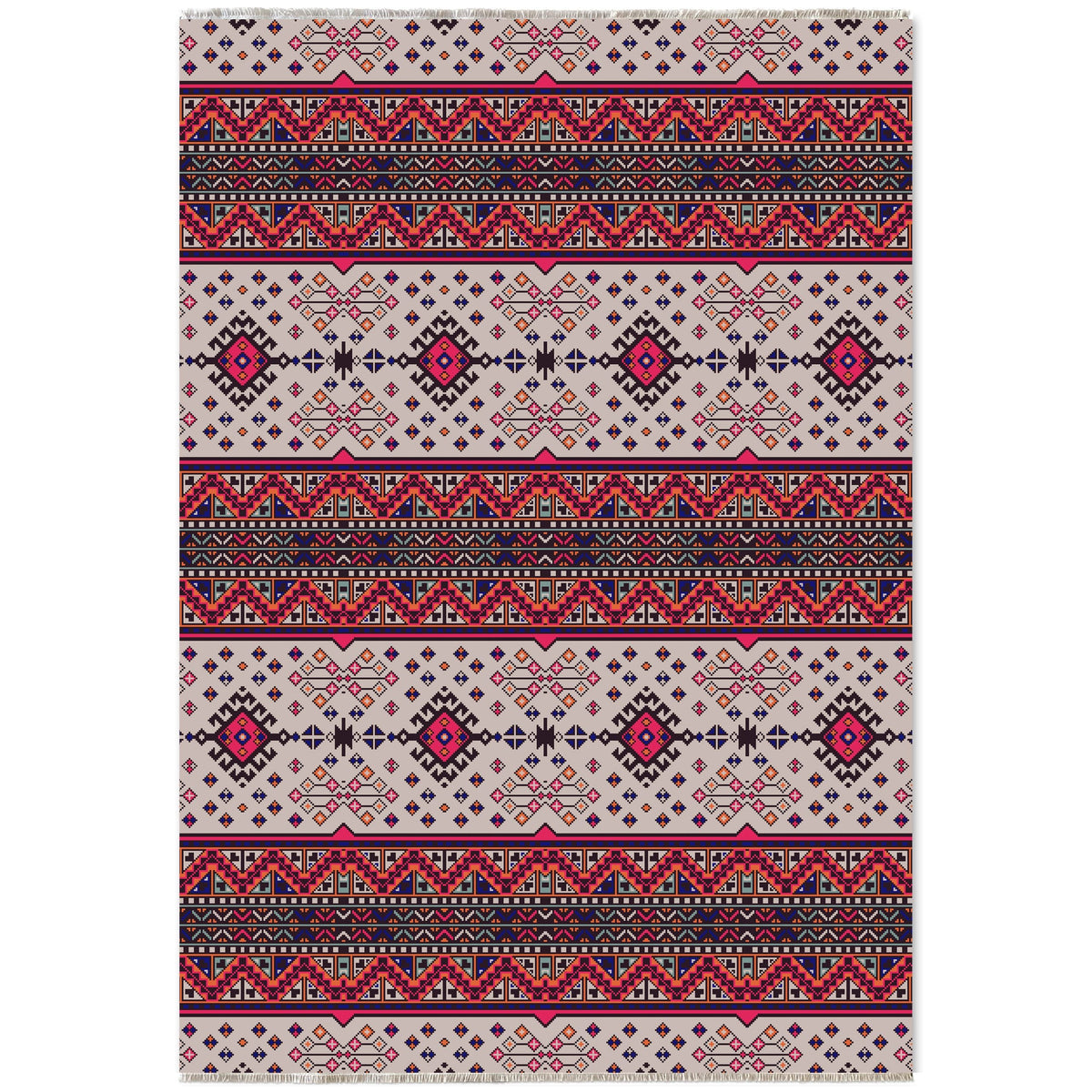 RW7060 washable chenille area rug viewed from above