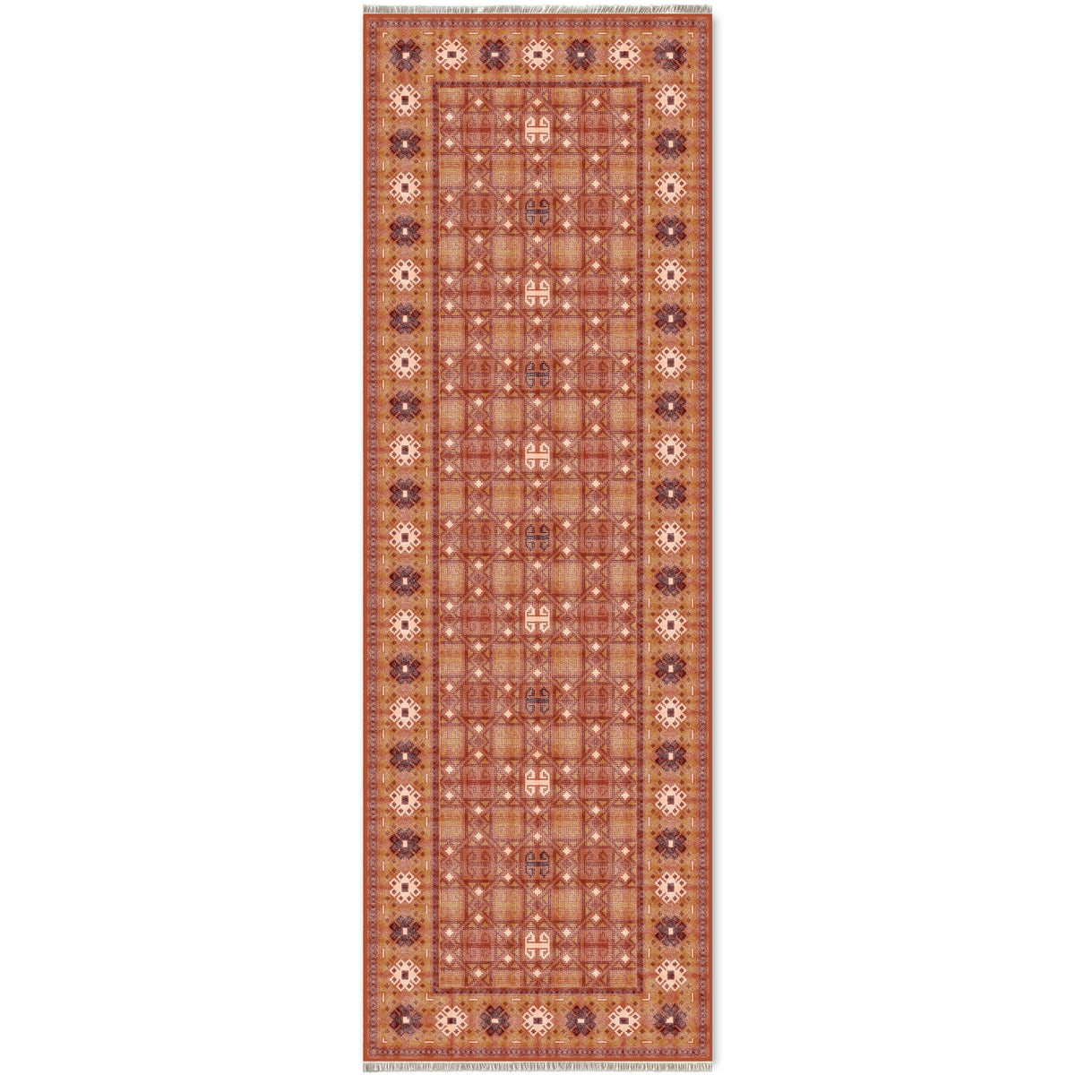 RW7064 washable chenille area rug viewed from above