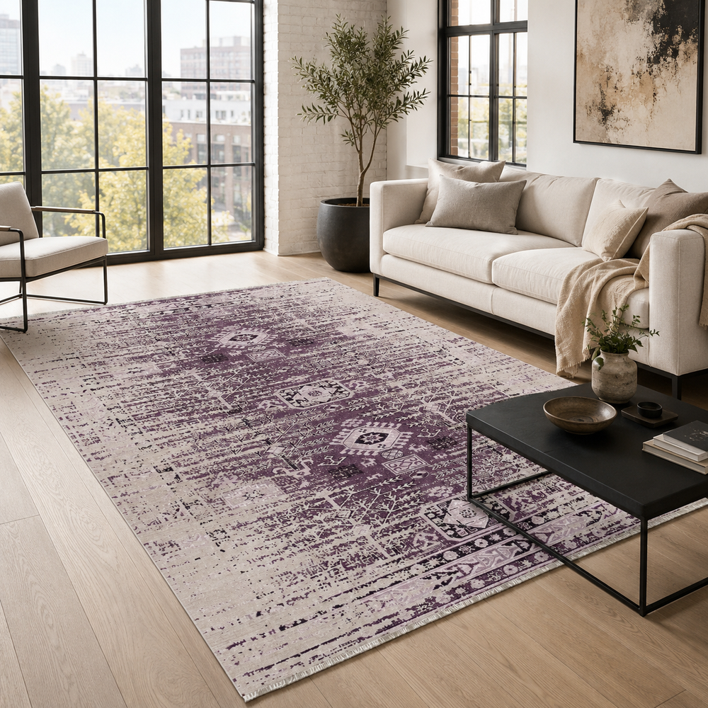 RW7085 washable chenille area rug