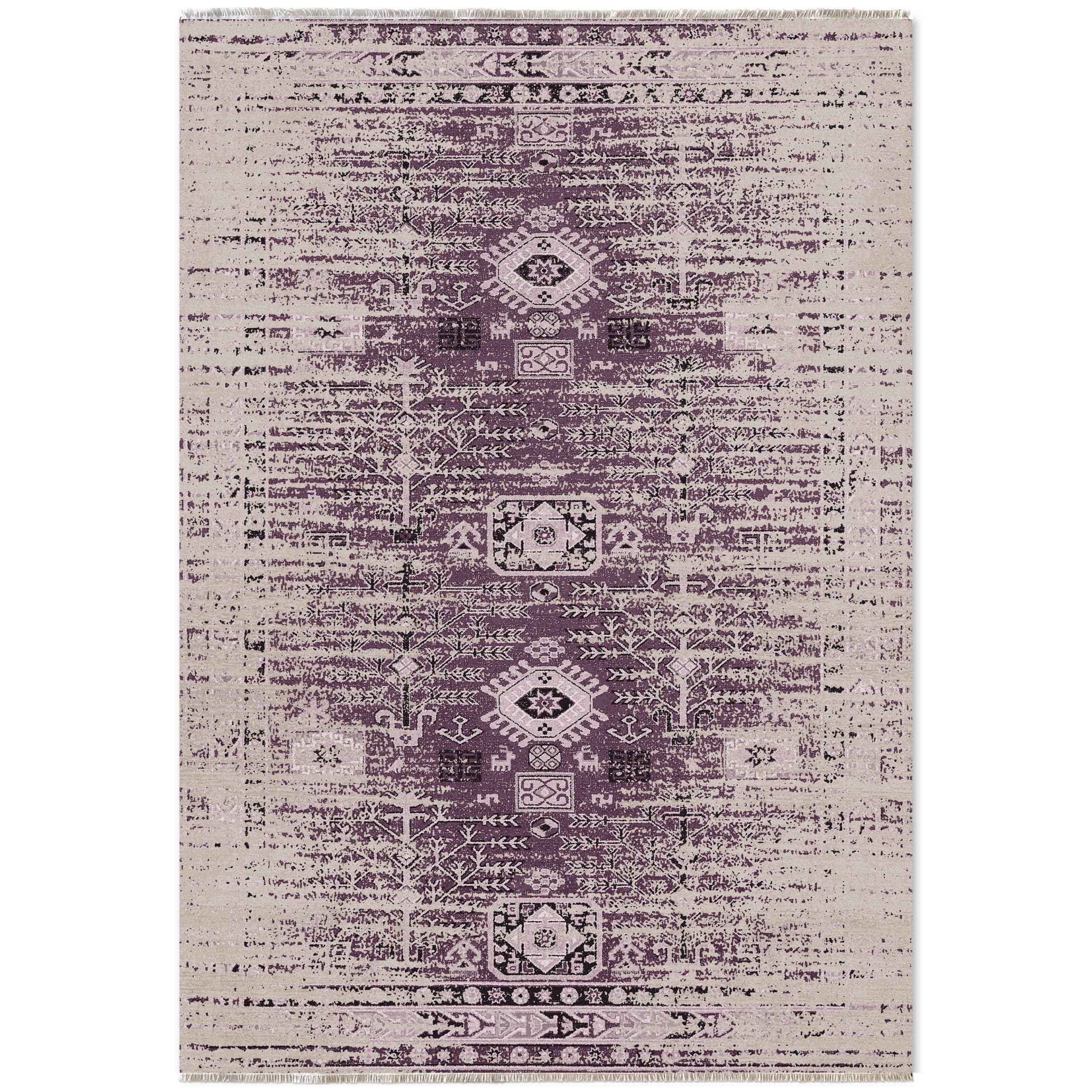 RW7085 washable chenille area rug viewed from above