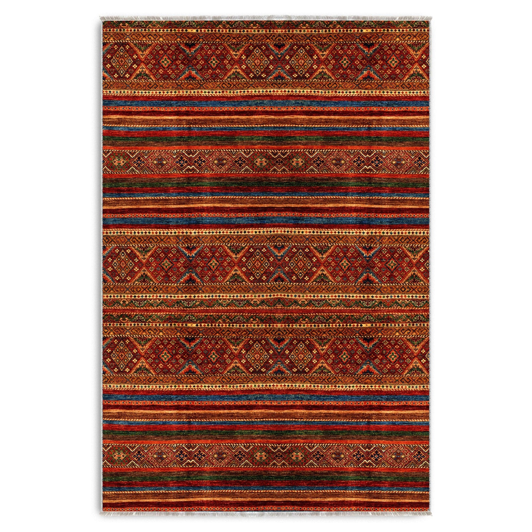 RW7133 washable chenille area rug viewed from above