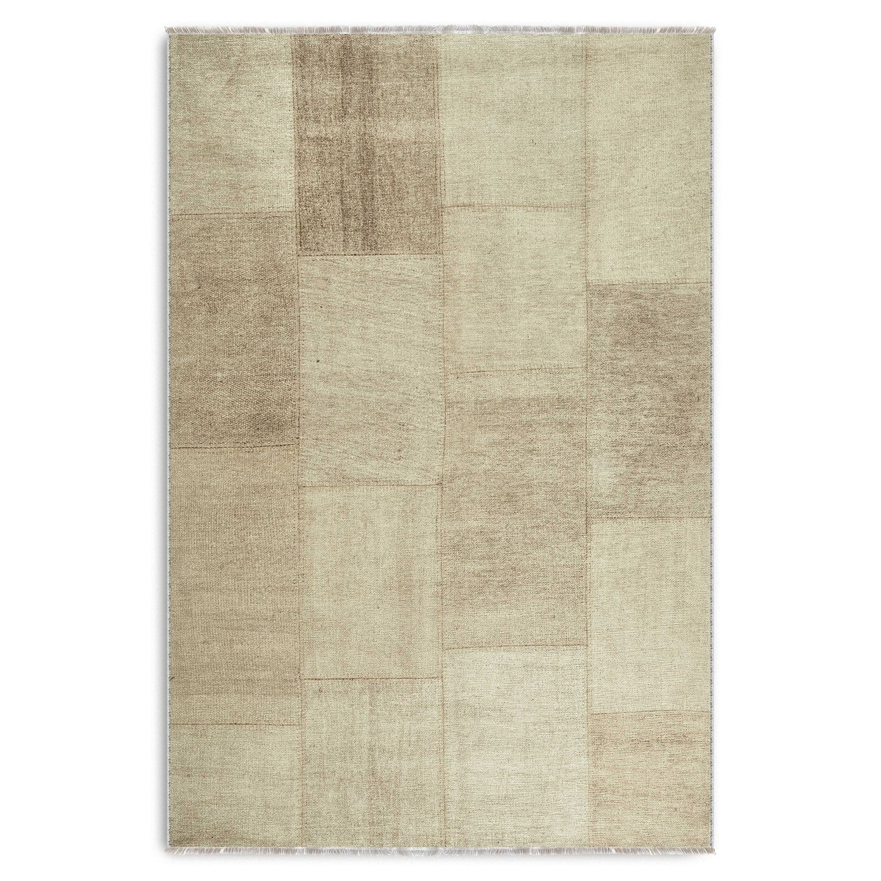 RW7139 washable chenille area rug viewed from above