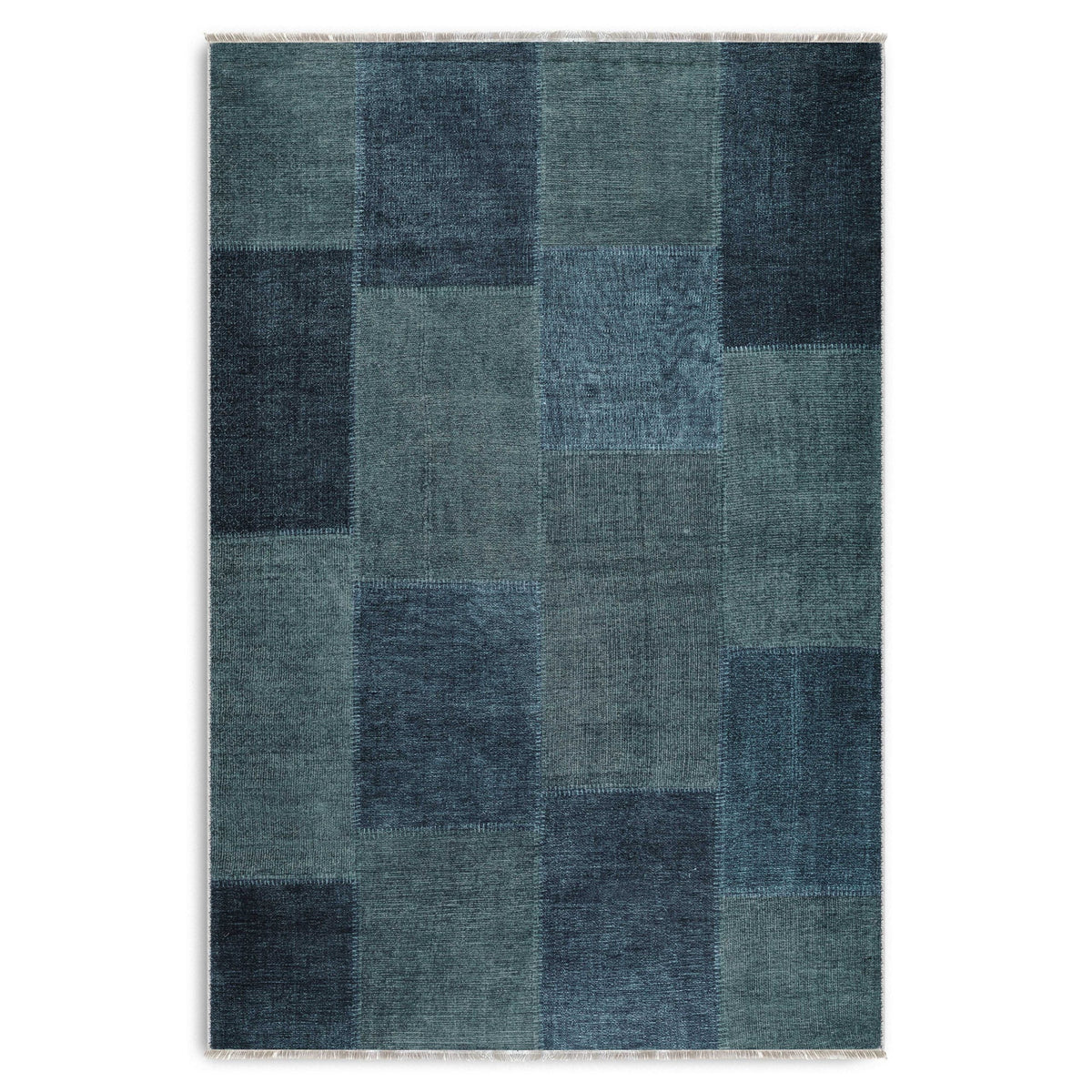 RW7140 washable chenille area rug viewed from above