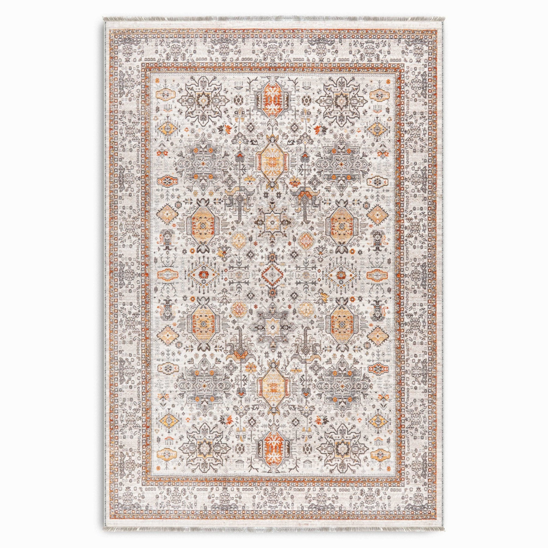 RW7144 washable chenille area rug viewed from above