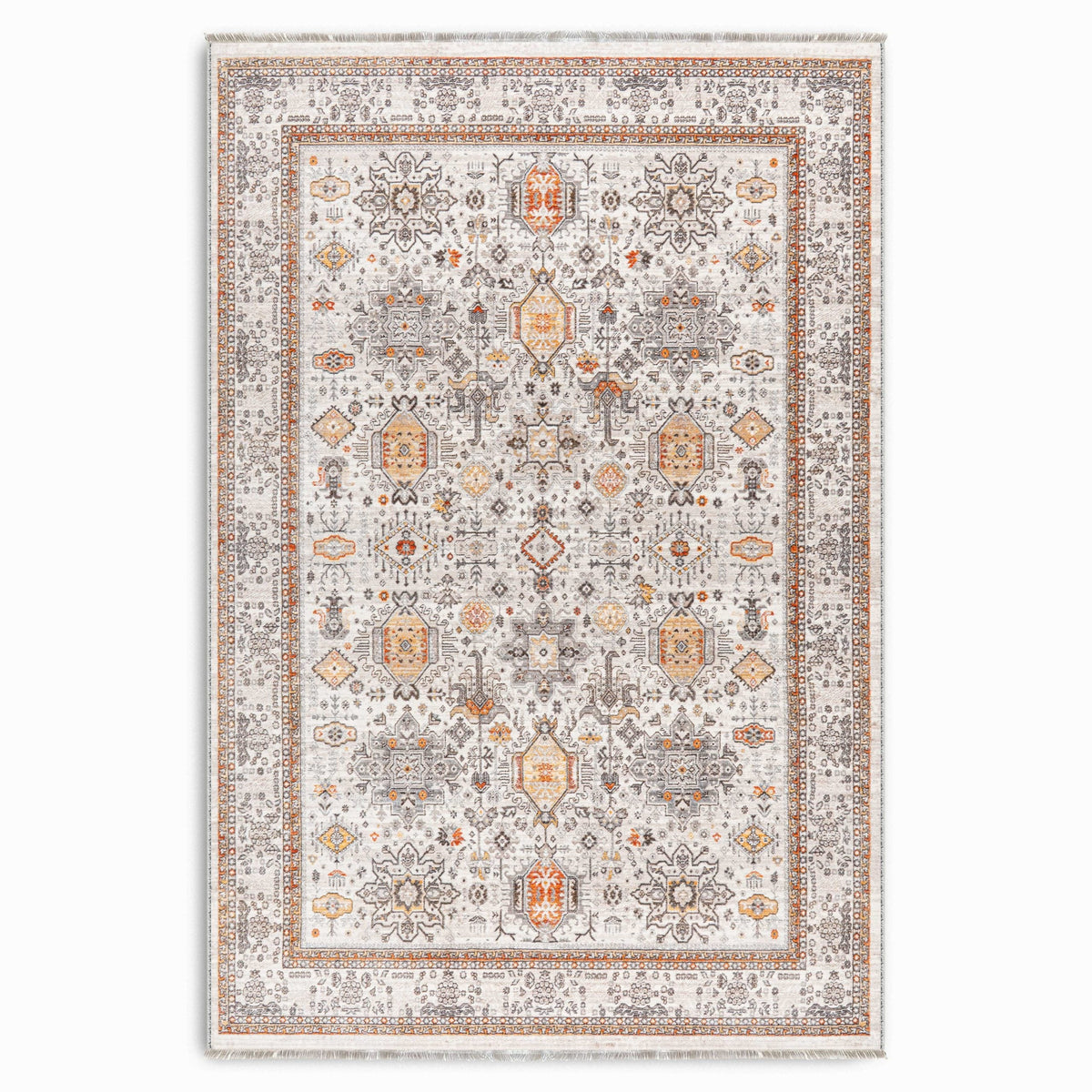 RW7144 washable chenille area rug viewed from above