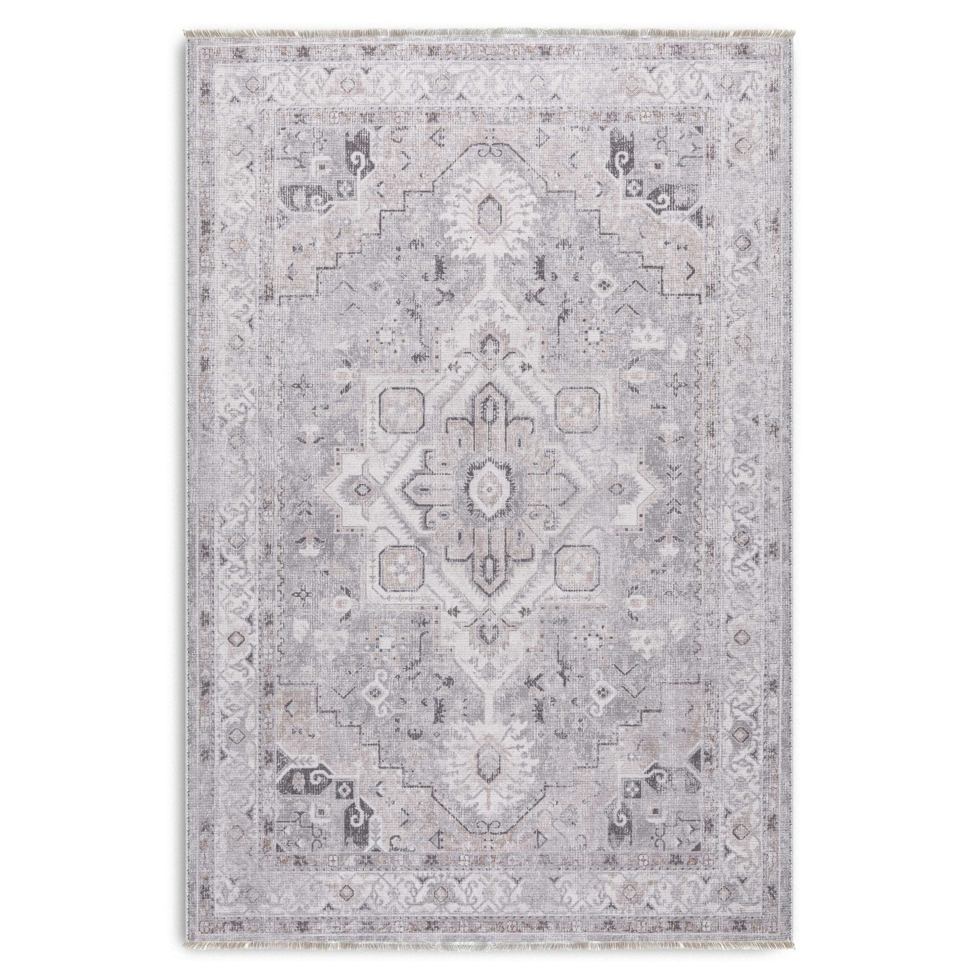 RW7151 washable chenille area rug viewed from above