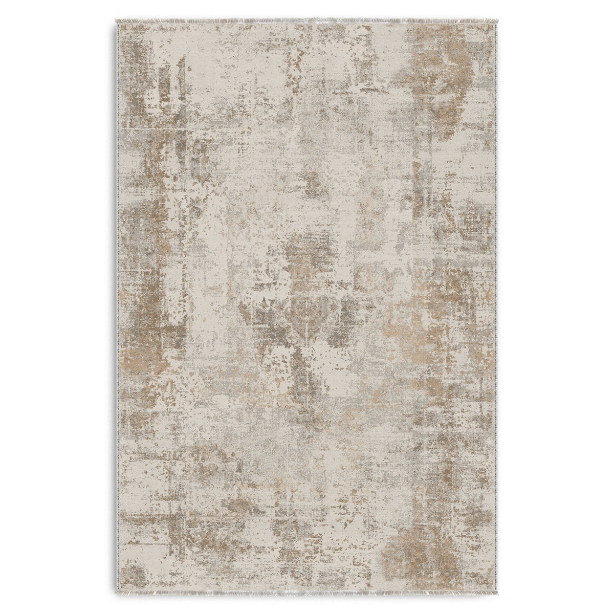 RW7153 washable chenille area rug viewed from above