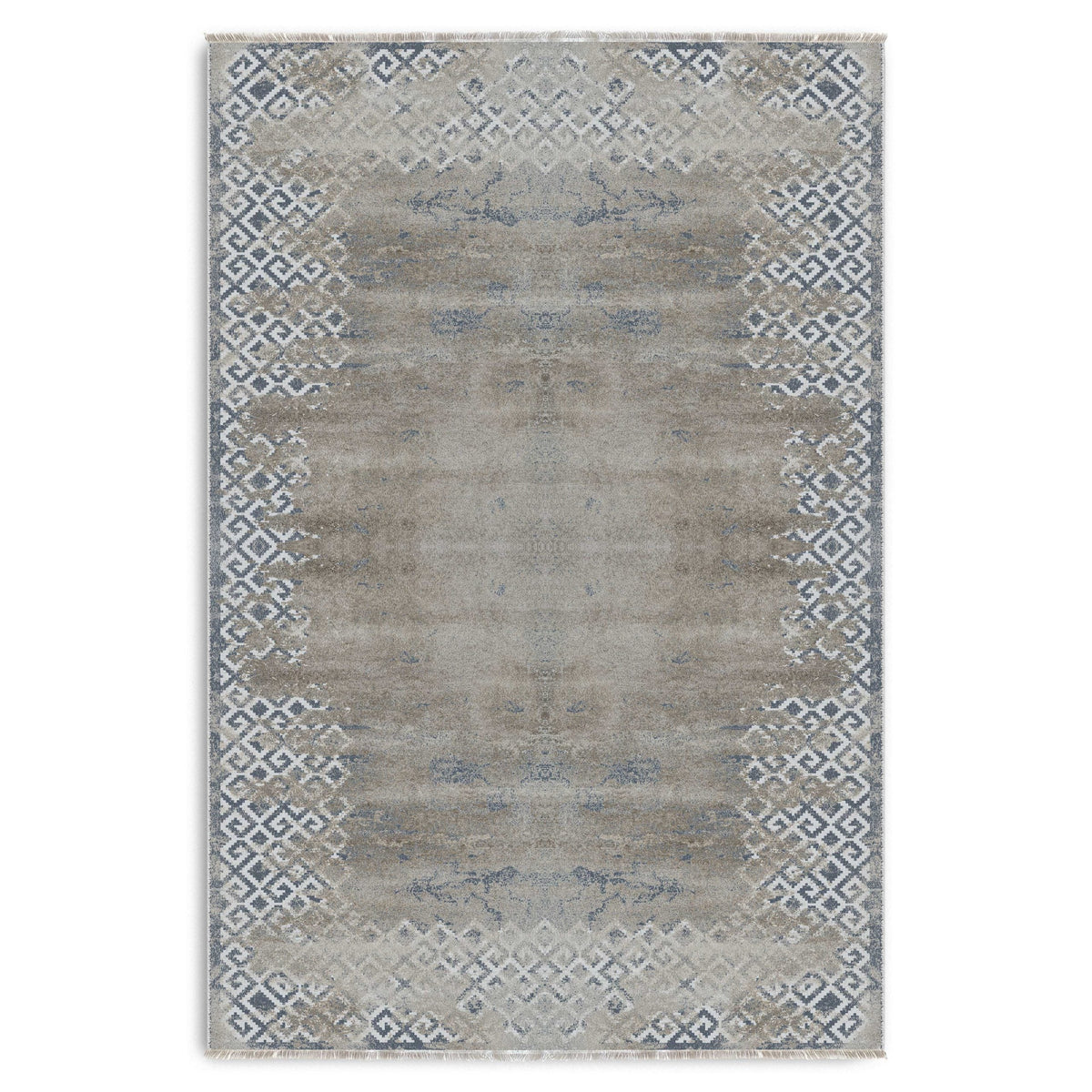 RW7160 washable chenille area rug viewed from above