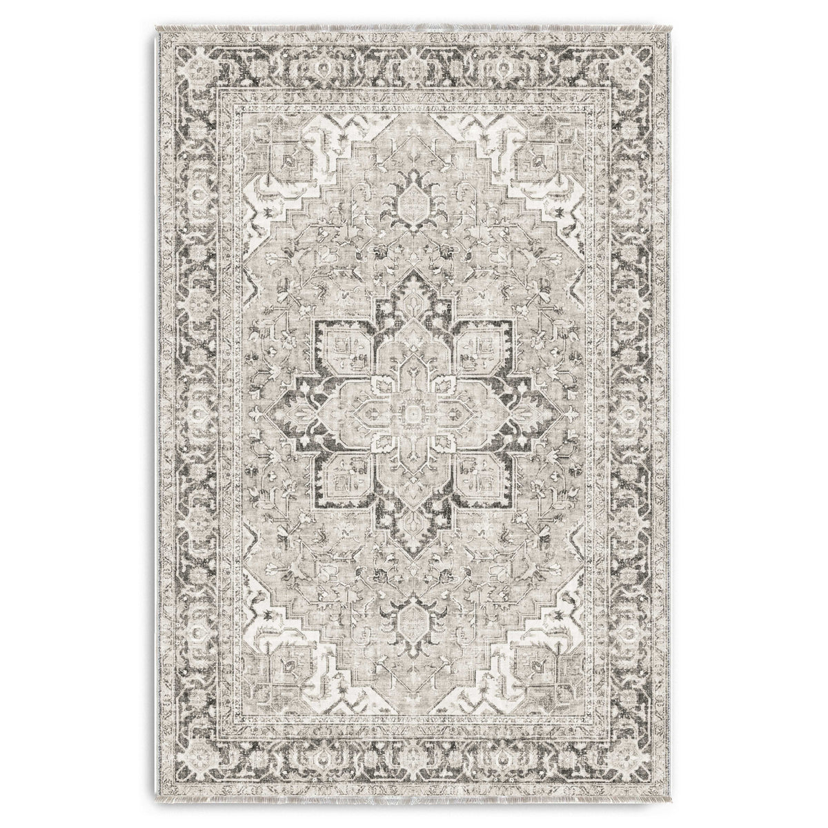 RWK3043403 washable chenille area rug viewed from above