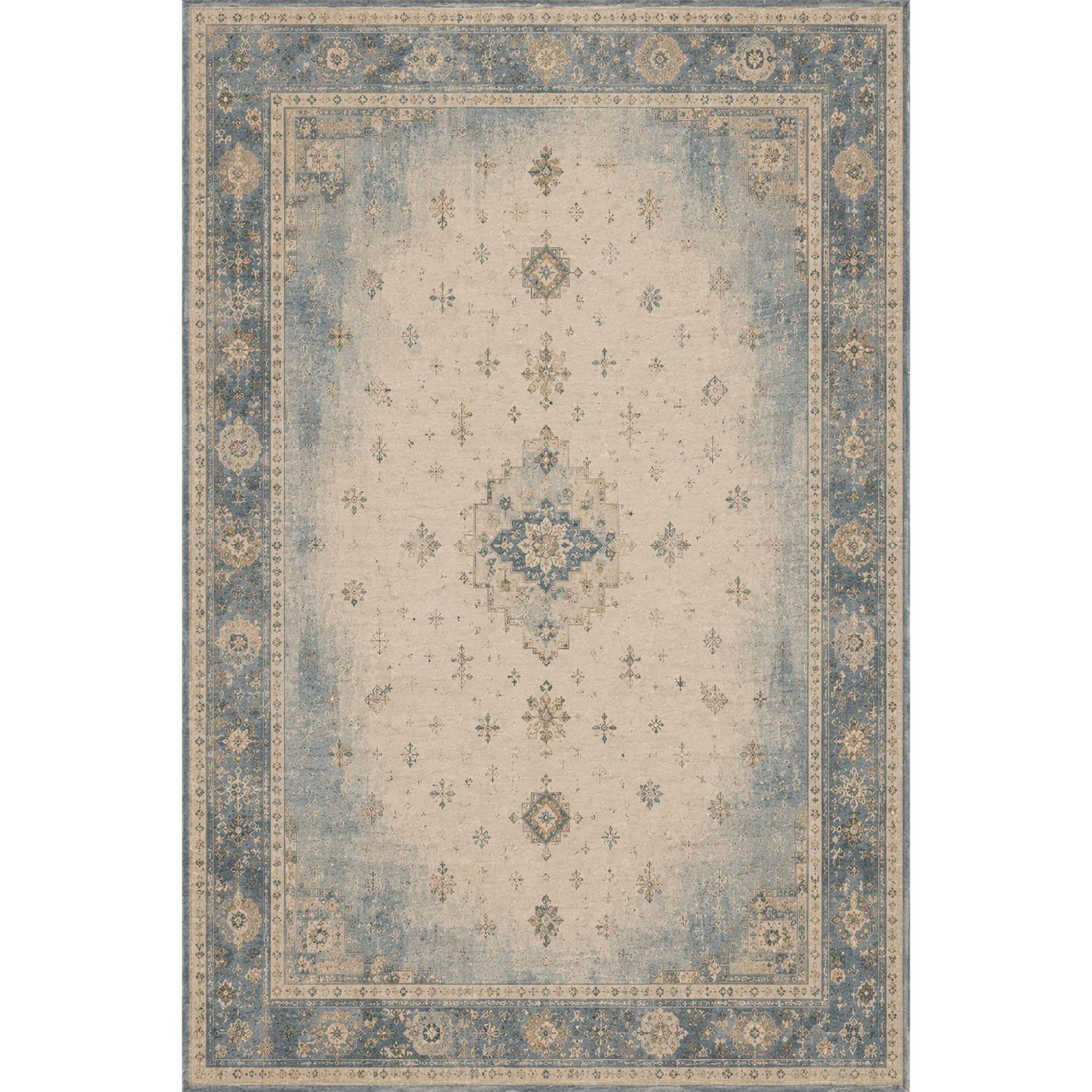 RWPR0003 washable chenille rug texture and pattern detail